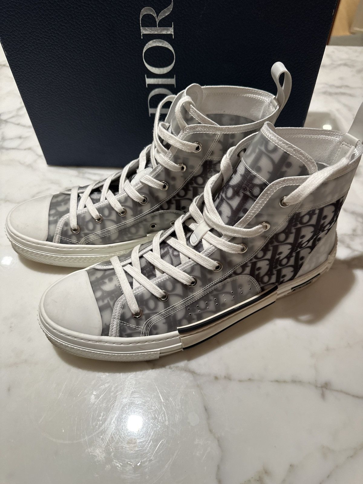 Dior Dior B23 HIGH-TOP SNEAKER Size US 11 / EU 44 - 10 Thumbnail