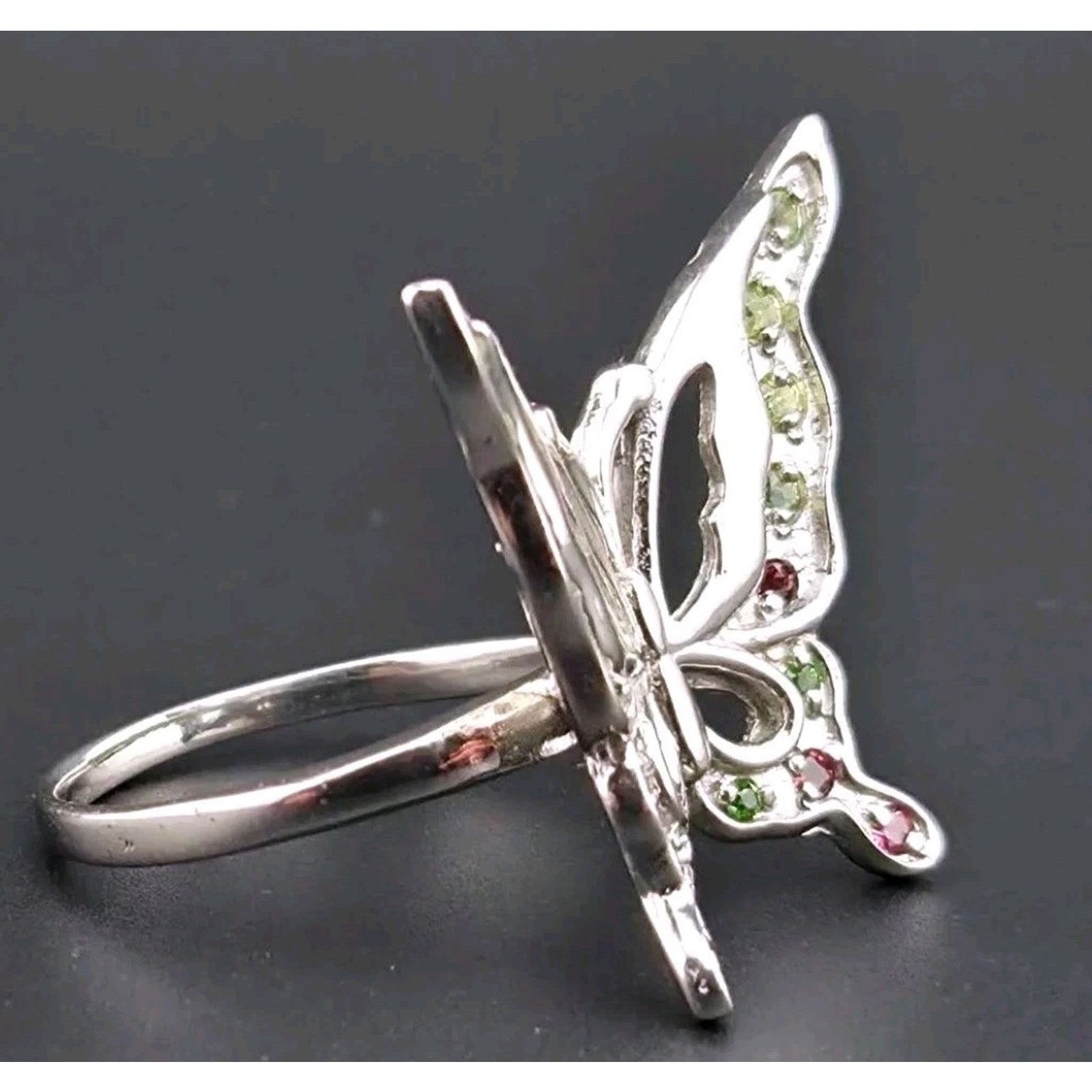 Other Vintage-Style Sterling Silver Butterfly Ring Size 8 Size ONE SIZE - 2 Thumbnail