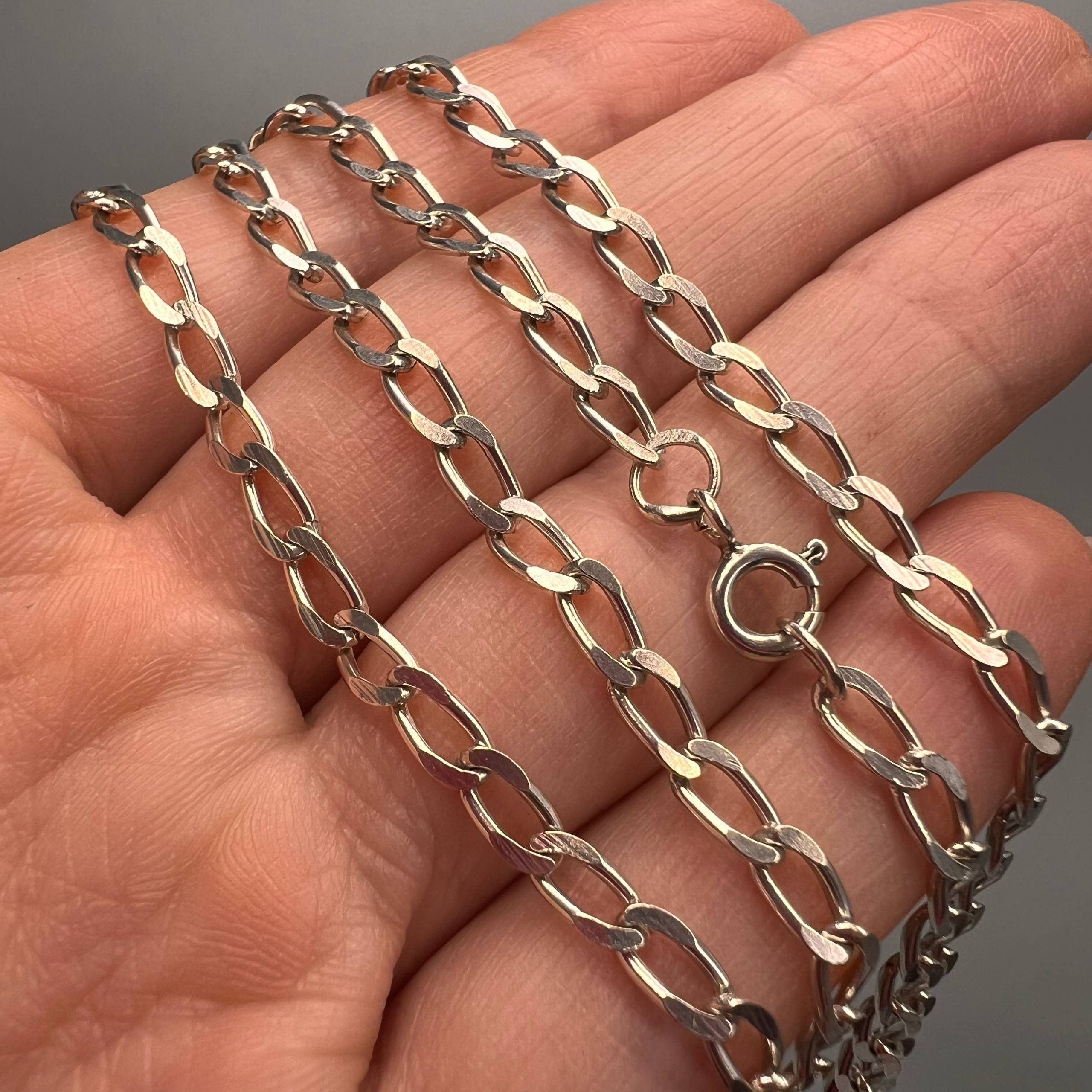 Vintage Italian Sterling Silver 925 Chain Necklace 10.4g