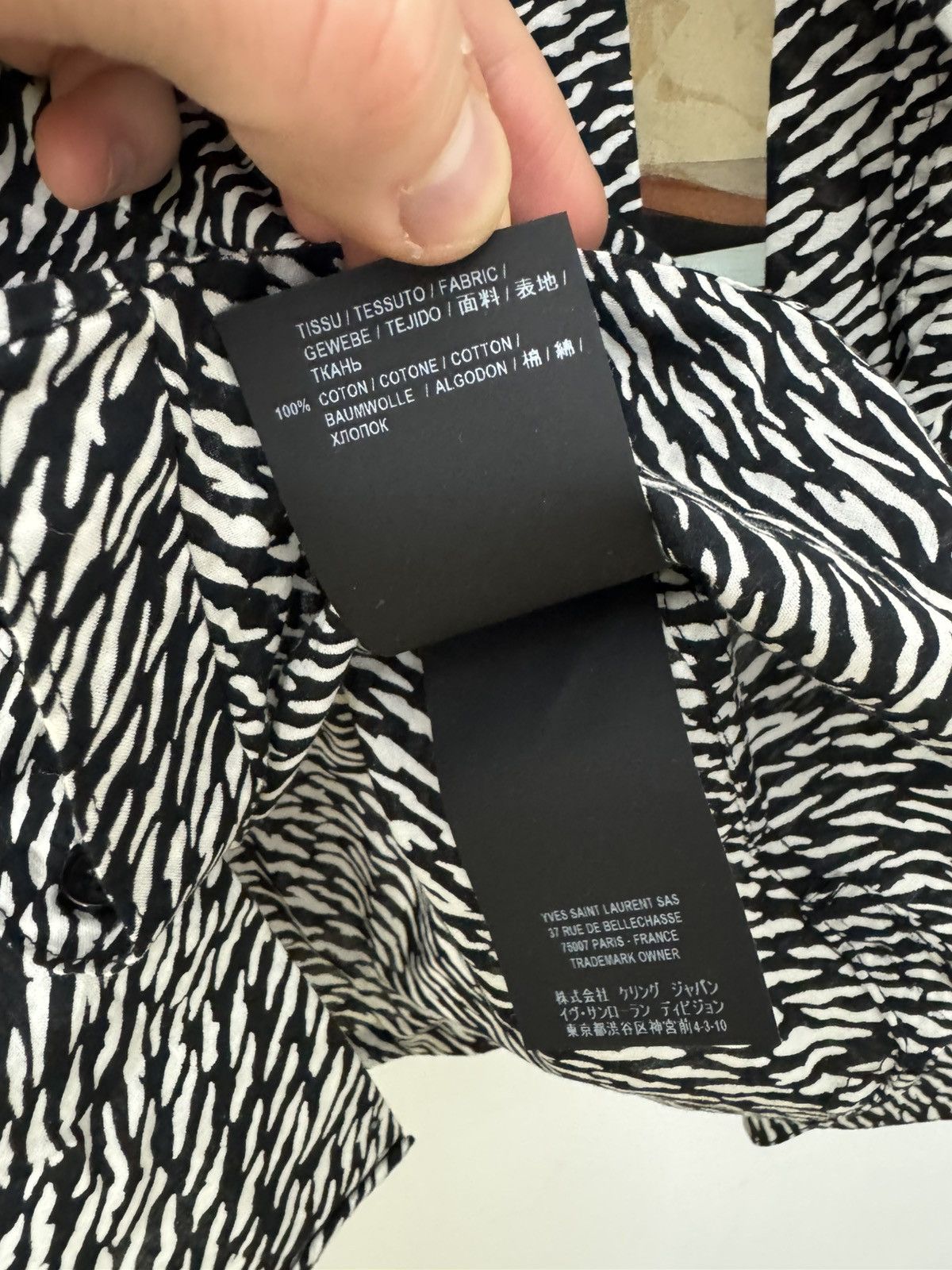 Saint Laurent Paris Womens Saint Laurent Fullprint Button Up Shirt Designer Rare Size XS / US 0-2 / IT 36-38 - 5 Thumbnail