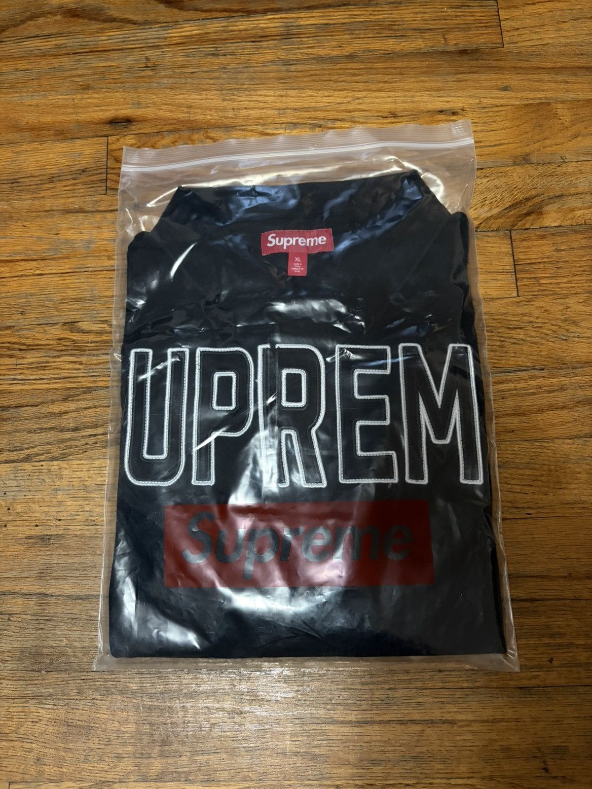 Supreme Supreme Twill Appliqué Polo Black XL Size US XL / EU 56 / 4 - 5 Thumbnail