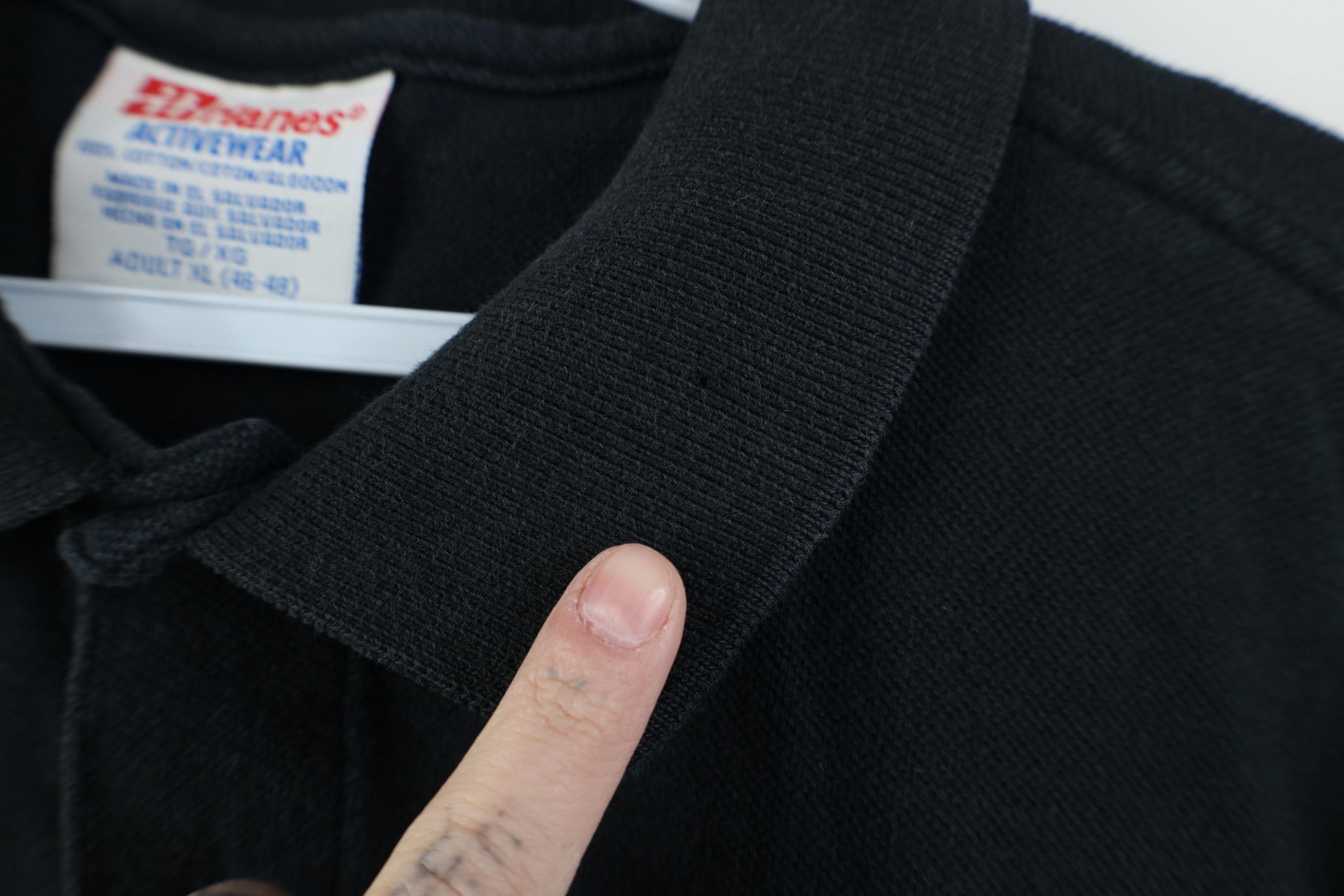 Vintage Vintage 90s Streetwear Heavy Collared Golf Polo Shirt Black Size US XL / EU 56 / 4 - 4 Thumbnail