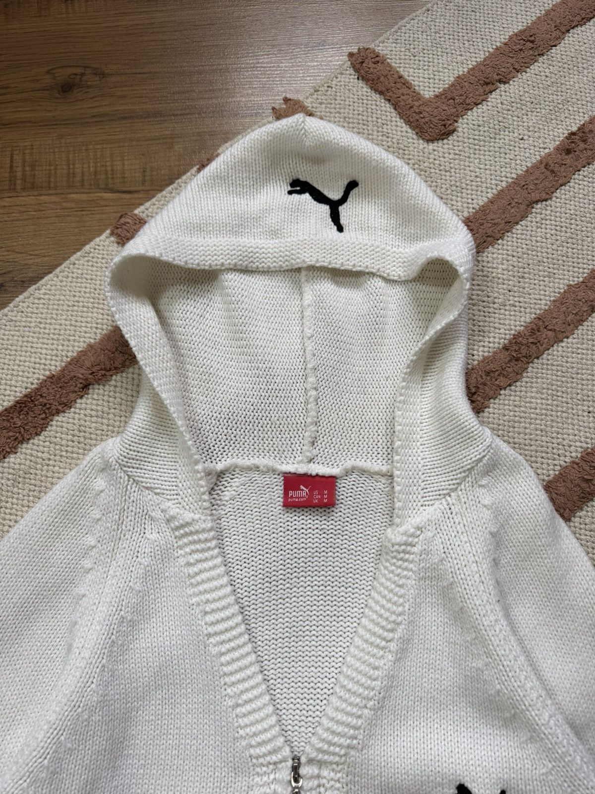 Puma VINTAGE PUMA Y2K 2000s ZIP HOODED SWEATER Size M / US 6-8 / IT 42-44 - 5 Thumbnail