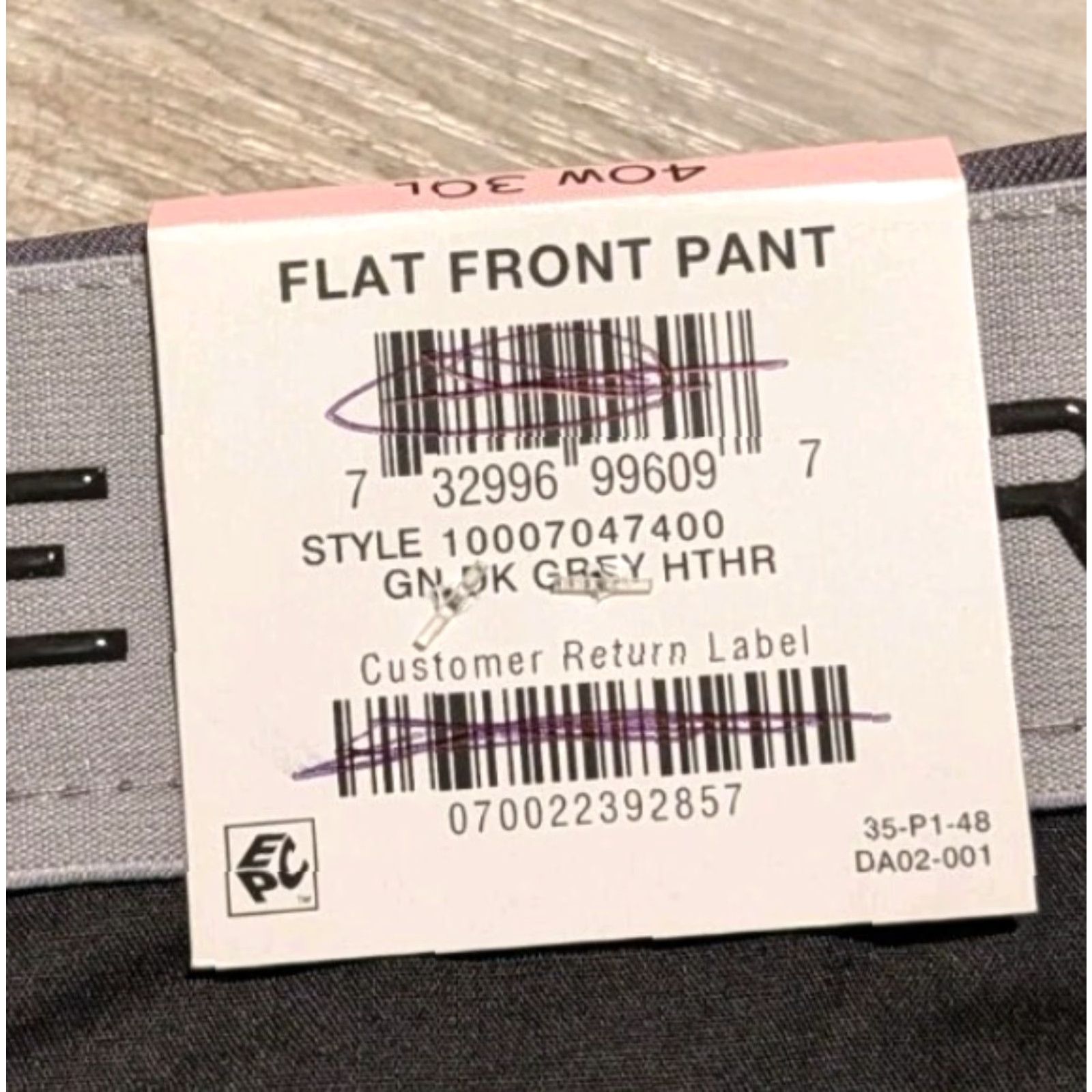 Alife Greg Norman NWT Men's Performance Attack Life Golf Flat Front Pants Gray 40W 30L Size US 40 / EU 56 - 3 Thumbnail