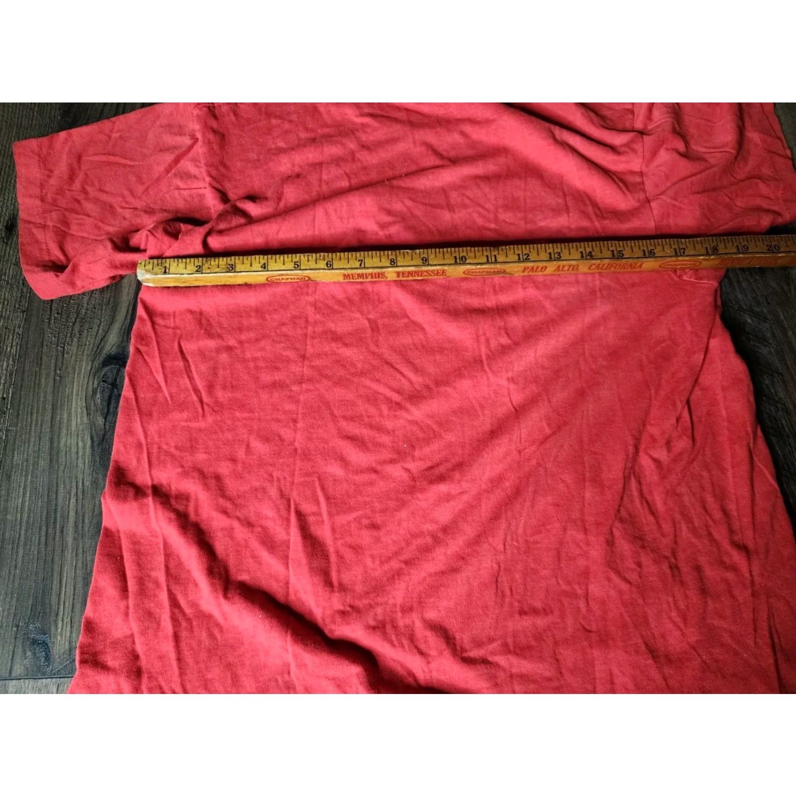 Vintage Vintage Men's M Georgia Spellout T-Shirt 1980s Red Crew Neck Short Sleeve All Seasons Size US M / EU 48-50 / 2 - 5 Thumbnail