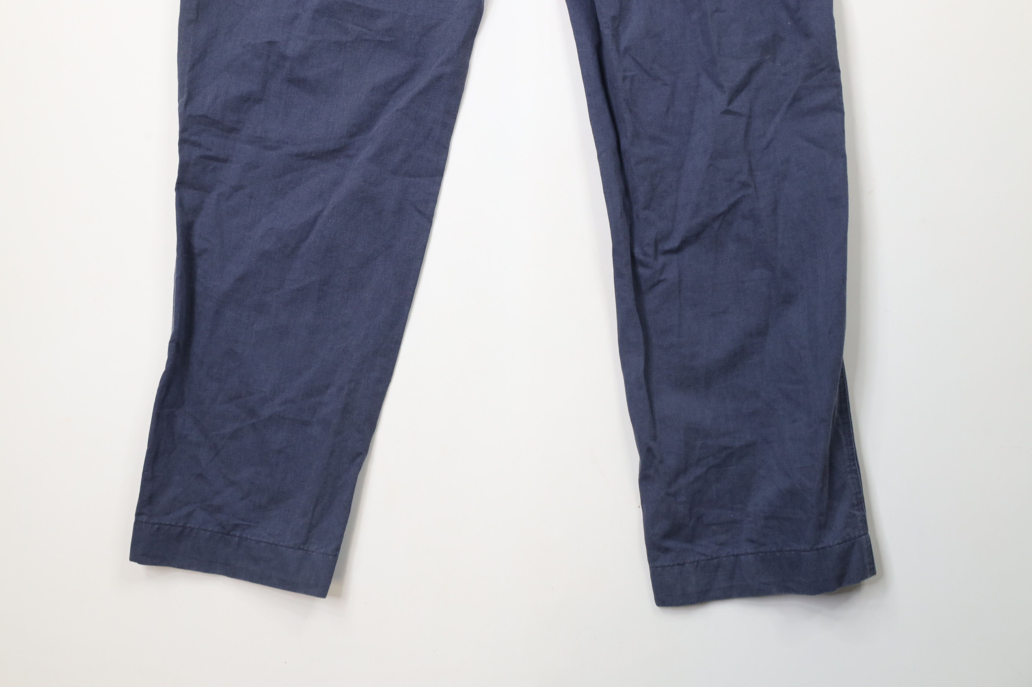Brooks Brothers × Vintage Brooks Brothers Linen Blend Chinos Beach Harem Pants Blue Size US 34 / EU 50 - 11 Thumbnail