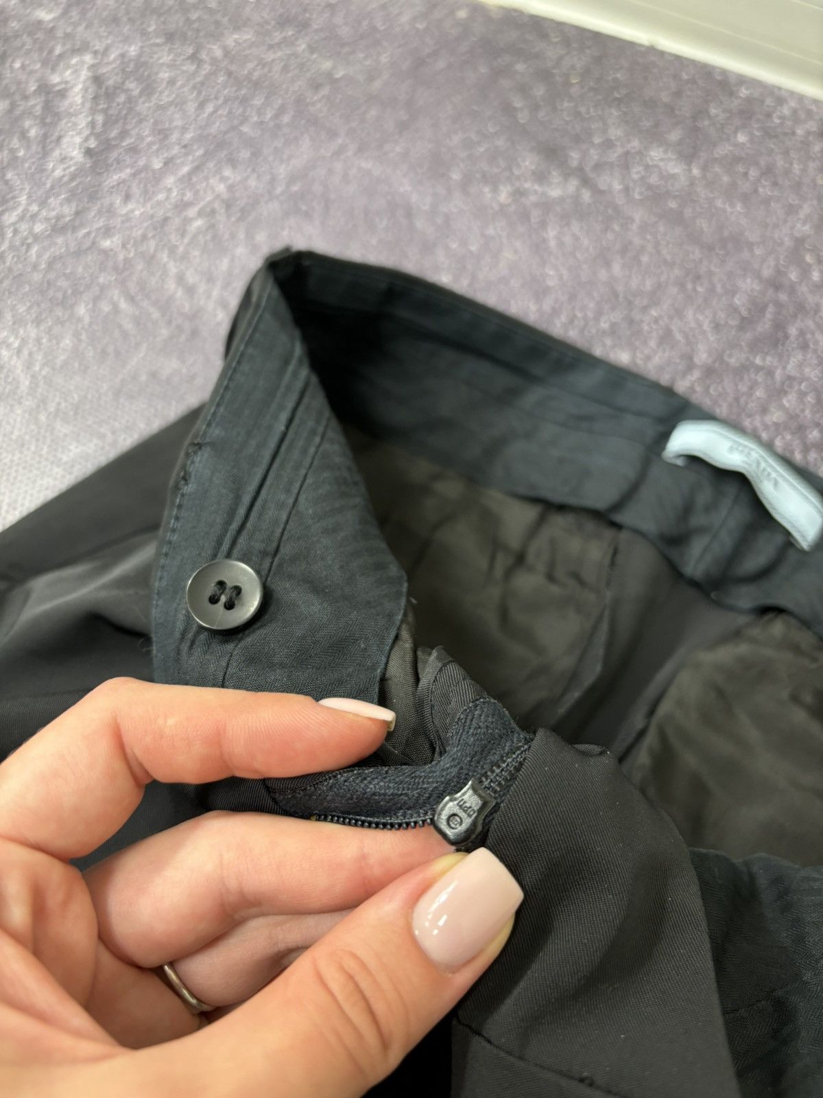 Prada Prada Women’s Black Tab Tailored Luxury Wool Blend Pants Size 28" / US 6 / IT 42 - 10 Thumbnail