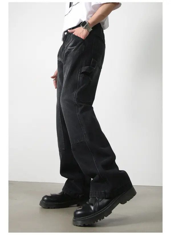 VIBE American retro stitching casual flared loose jeans Size US 32 / EU 48 - 6 Thumbnail
