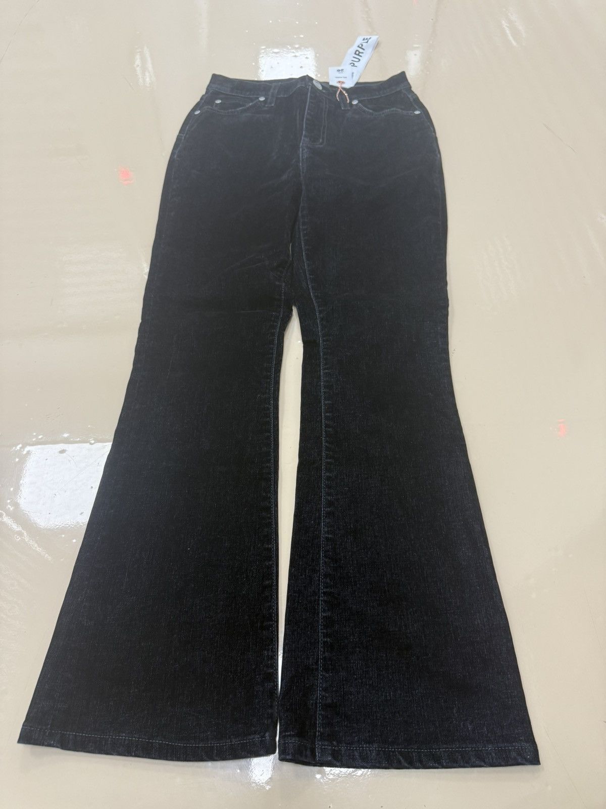 Other Purple Brand Black Flare Jeans Size 26" / US 2 / IT 38 - 1 Thumbnail