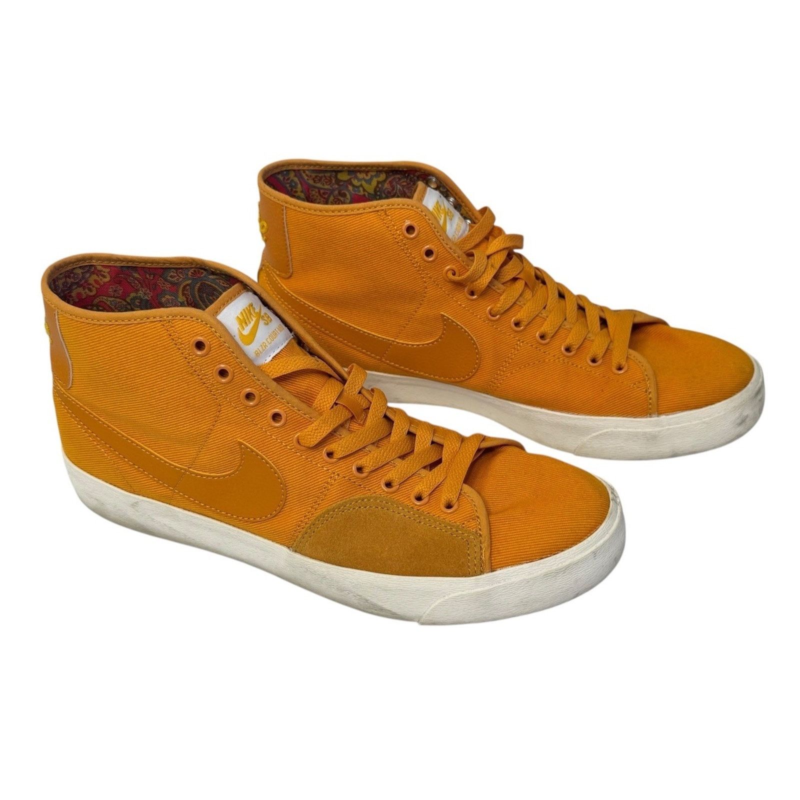 Nike NIKE SB BLZR Court Mid Premium Light Curry/Sail Skate Shoes Size US 10 / EU 43 - 3 Thumbnail