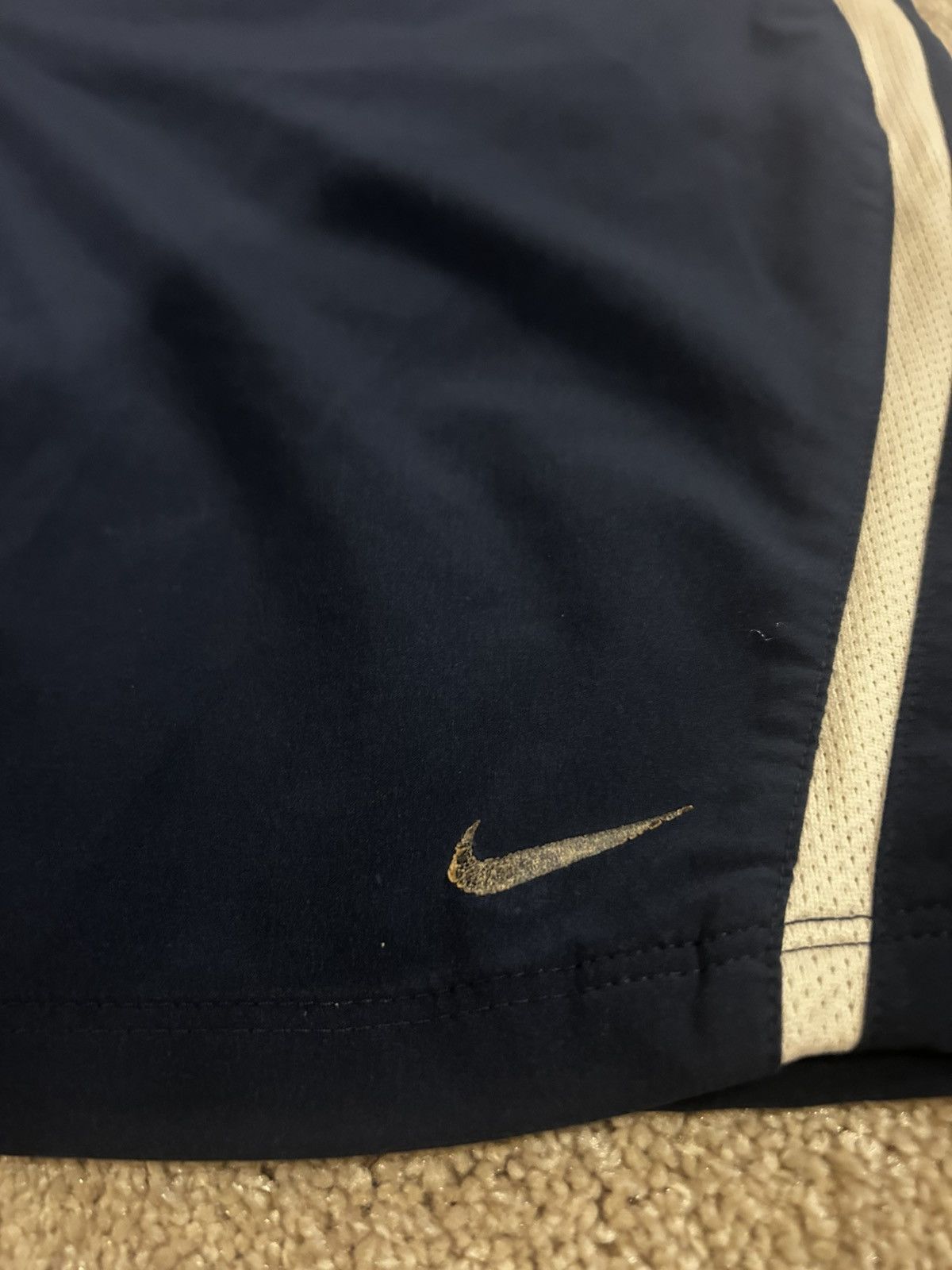 Nike Nike Dri-fit Men’s Navy Athletic Shorts Elastic Waist Sz. M Size US 27 - 3 Thumbnail