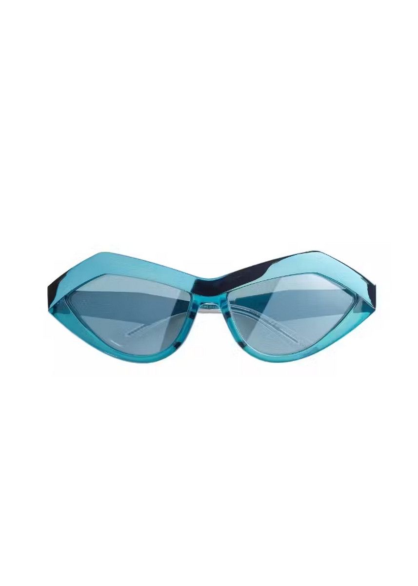 image of Bottega Veneta Original 07 Blue Cateye Sunglasses Japan, Women's