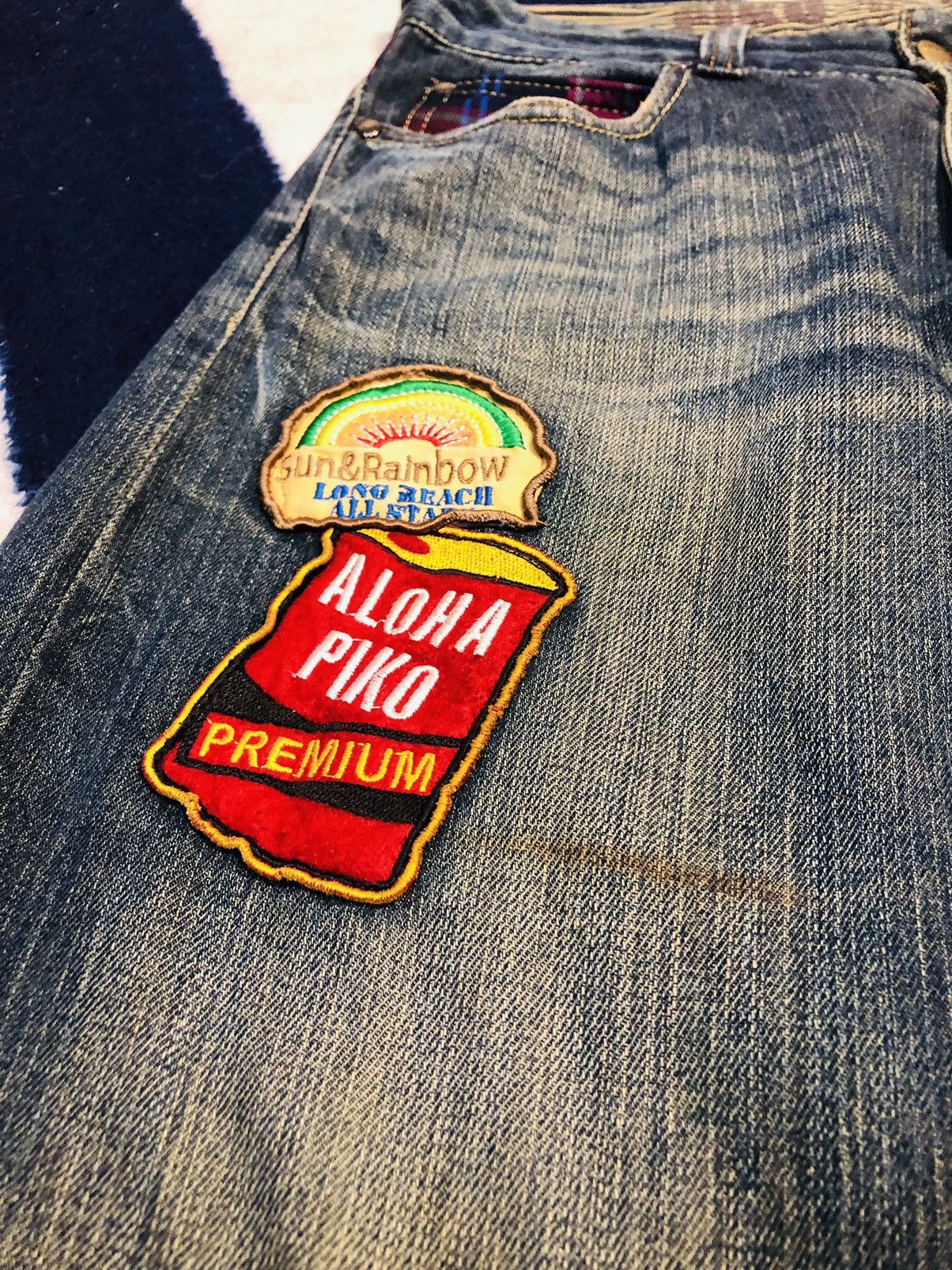 Japanese Brand × Vintage Piko aloha Jeans (1) Size US 31 - 6 Thumbnail