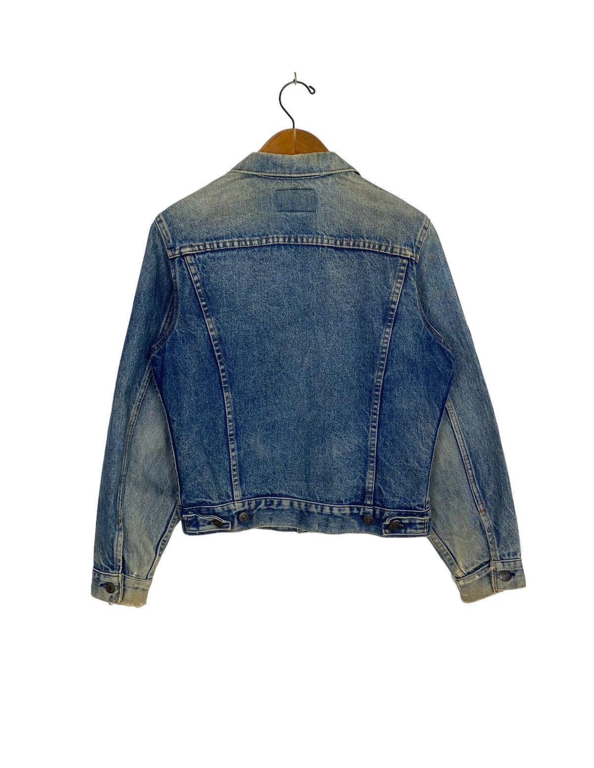 Levi's Rare‼️ Vintage DISTRESSED Levi’s Denim Trucker Jacket Size US S / EU 44-46 / 1 - 5 Thumbnail