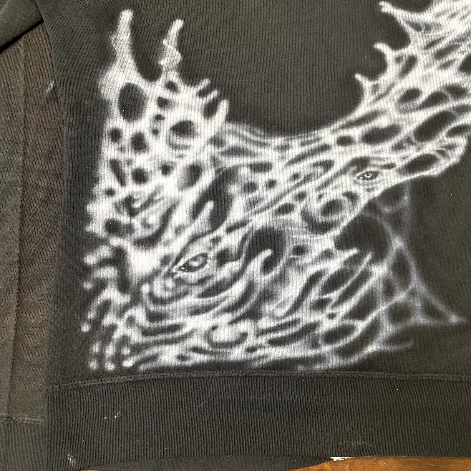 Mossimo Custom Airbrushed DIY Bio Orangic Art to Wear ZipUp Hoodie M Size M / US 6-8 / IT 42-44 - 16 Thumbnail