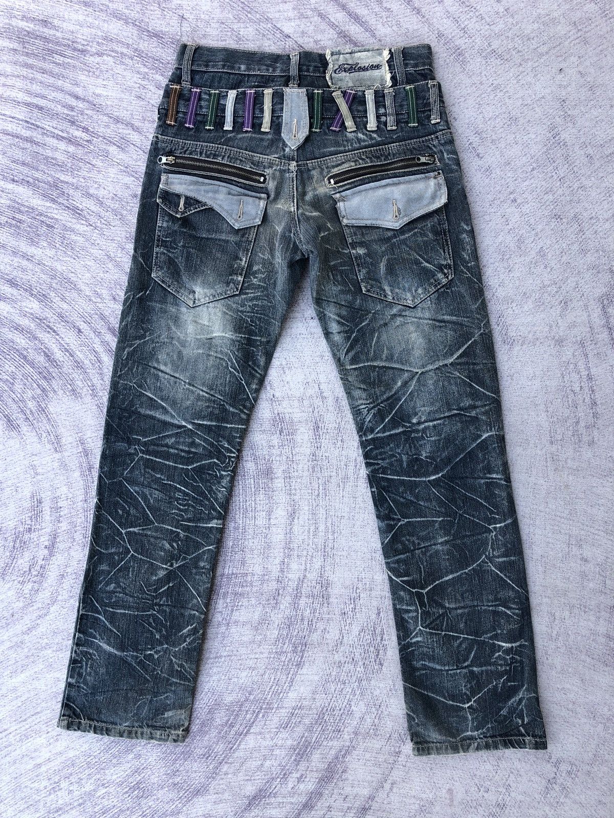 Japanese Brand × Jean Vintage Clothing Double Waist Jeans/Denim Size US 29 - 9 Thumbnail
