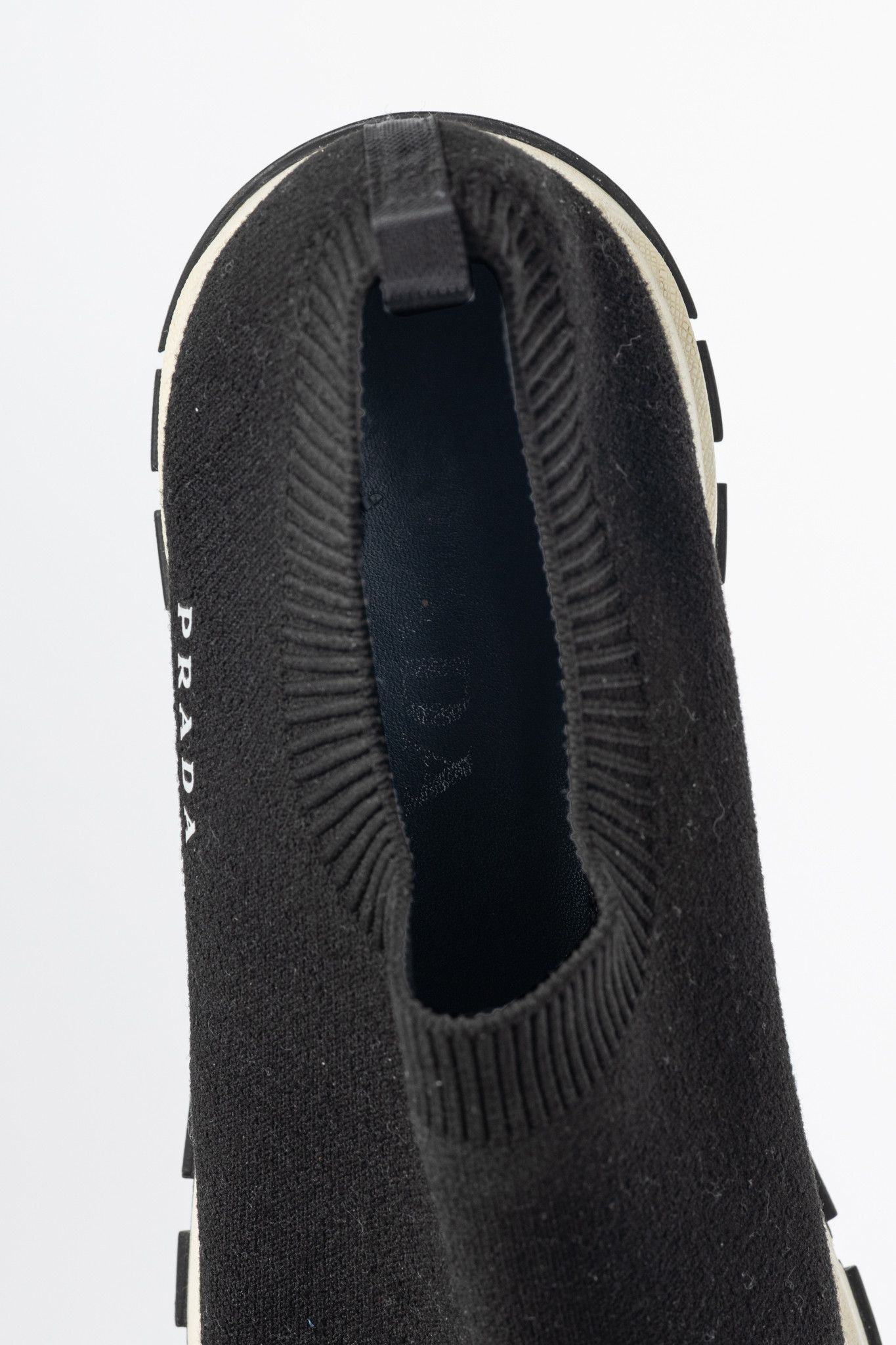 Prada Prada Black Knit Slip-On Sock Sneakers Size US 9.5 / IT 39.5 - 10 Thumbnail