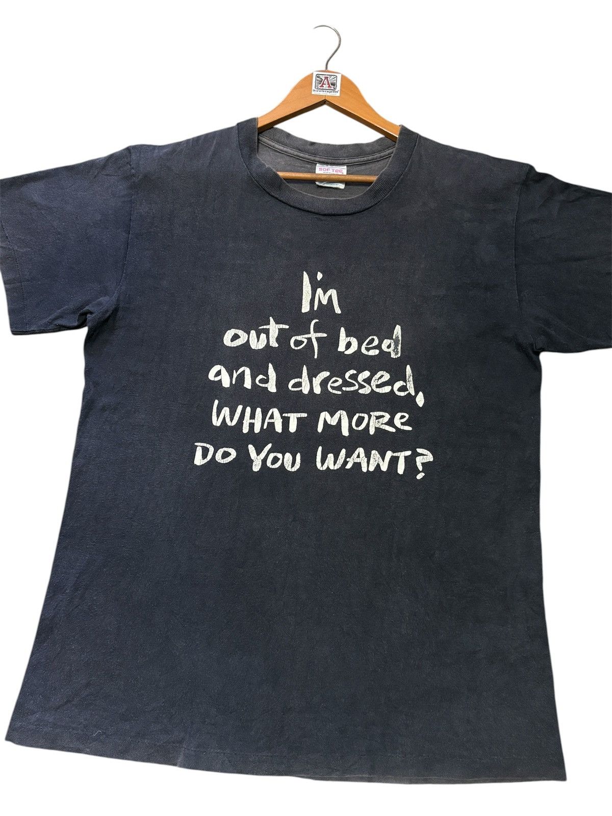 Vintage ‼️RARE‼️VINTAGE “I’M OUT OF BED AND DRESSED” TSHIRT TEE💥 Size US L / EU 52-54 / 3 - 4 Thumbnail