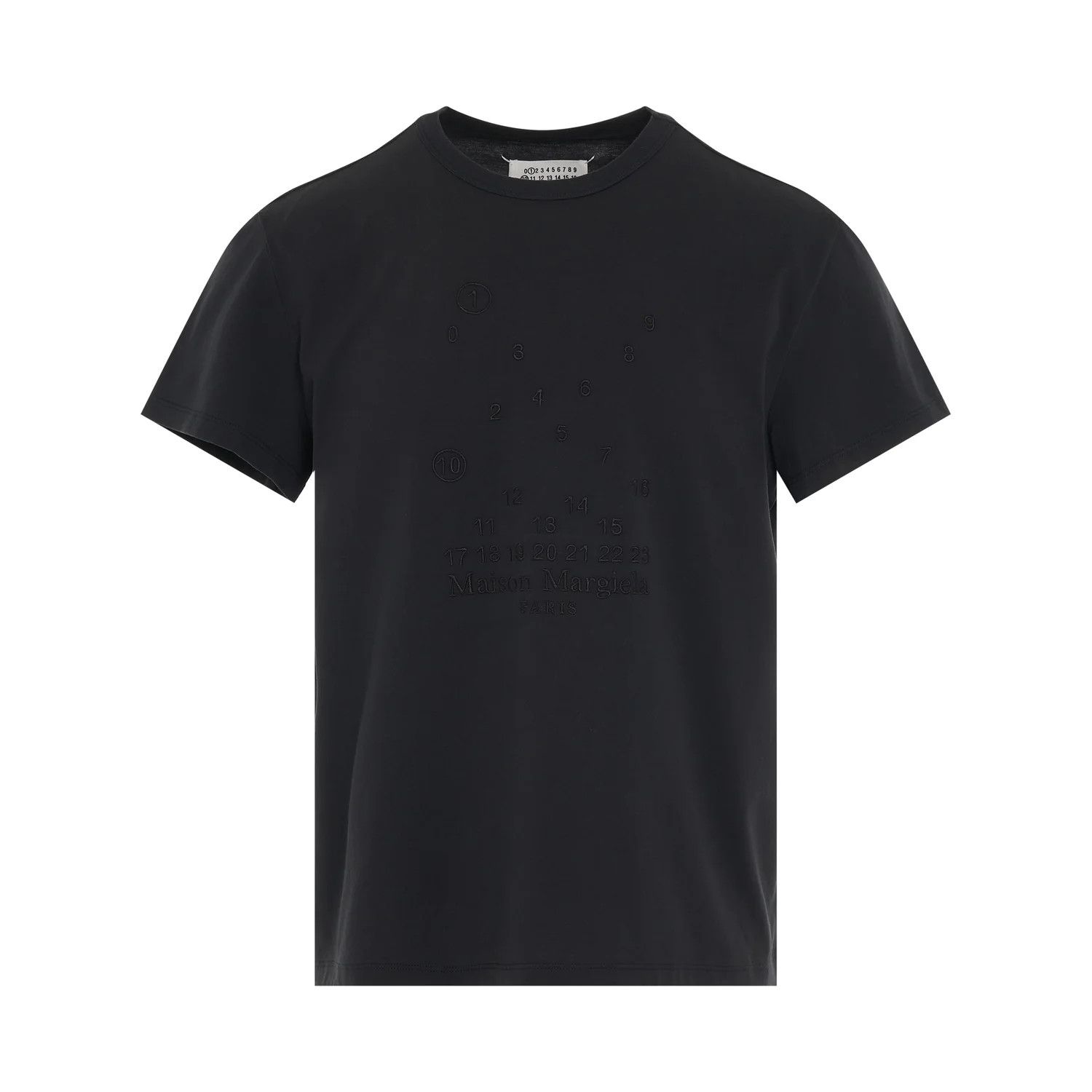o1y1224 Short Sleeves Numeric Logo T-Shirt In Charcoal
