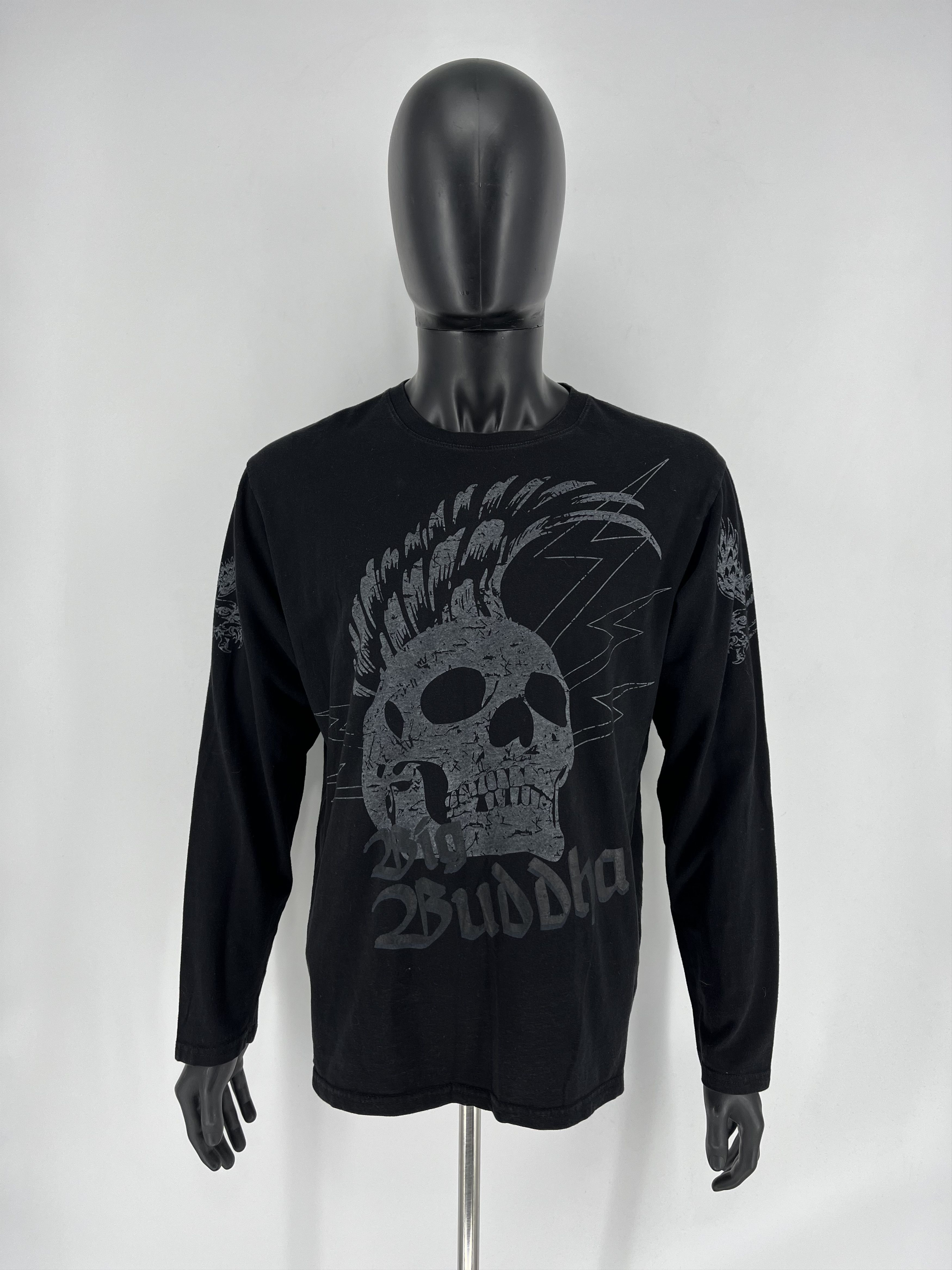 Band Tees Buddha Skulls Vintage Long Sleeve Shirt Size XL Size US XL / EU 56 / 4 - 2 Thumbnail
