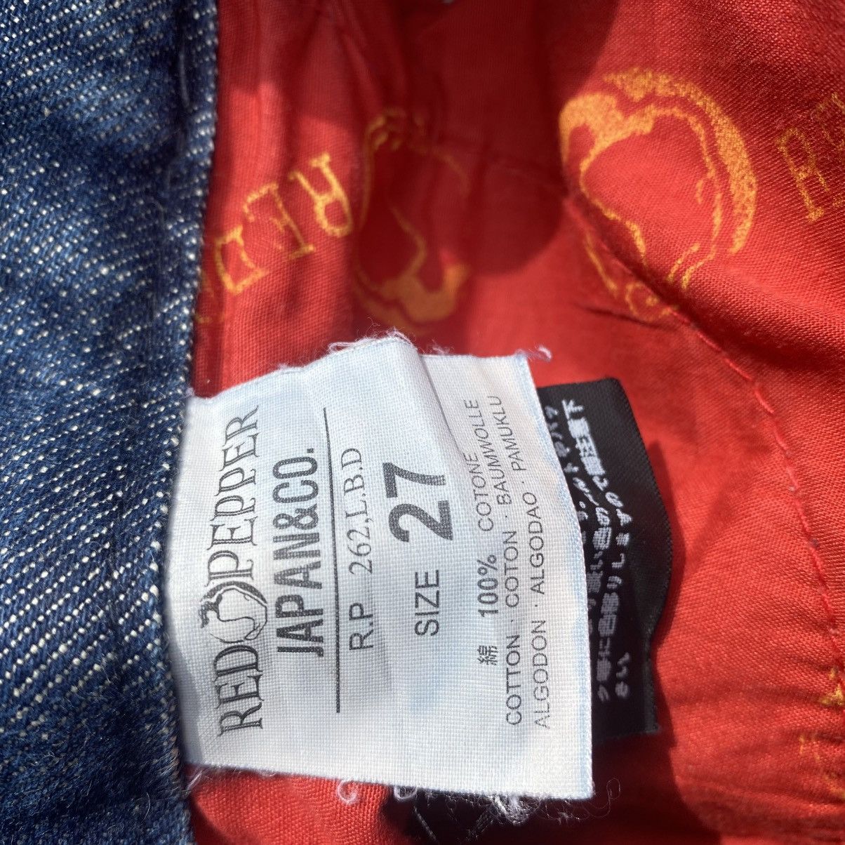 Japanese Brand Rare Red Pepper Clawmark Flare Size US 28 / EU 44 - 12 Thumbnail
