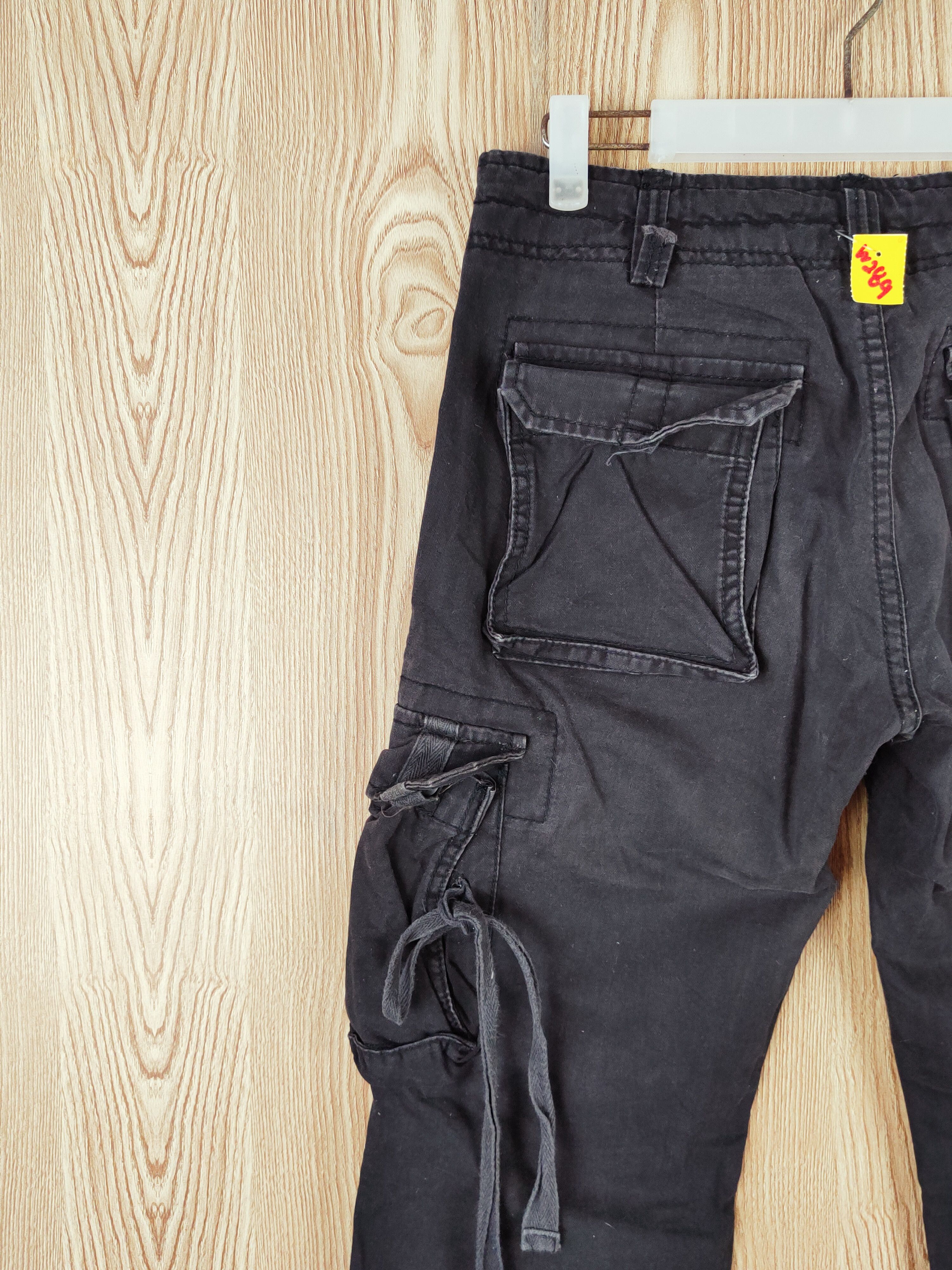 Japanese Brand Jungle Storm Black Multipocket Tactical Cargo Pants #W289 Size US 30 / EU 46 - 8 Thumbnail