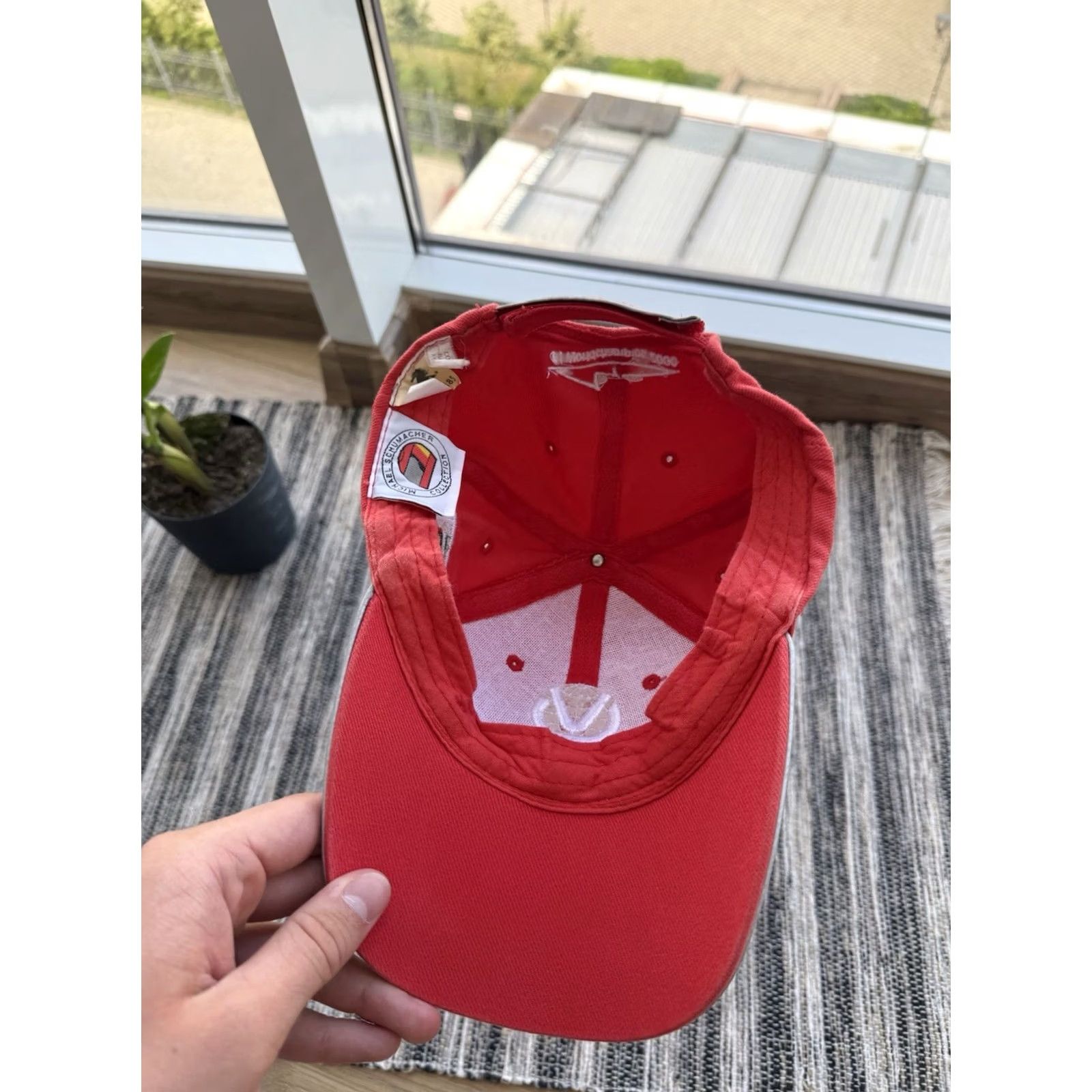 Ferrari FERRARI Vintage Racing Cap Hat Michael Schumacher Cap 90s Snapback Racing Cap Red Mens One Size Size ONE SIZE - 6 Thumbnail