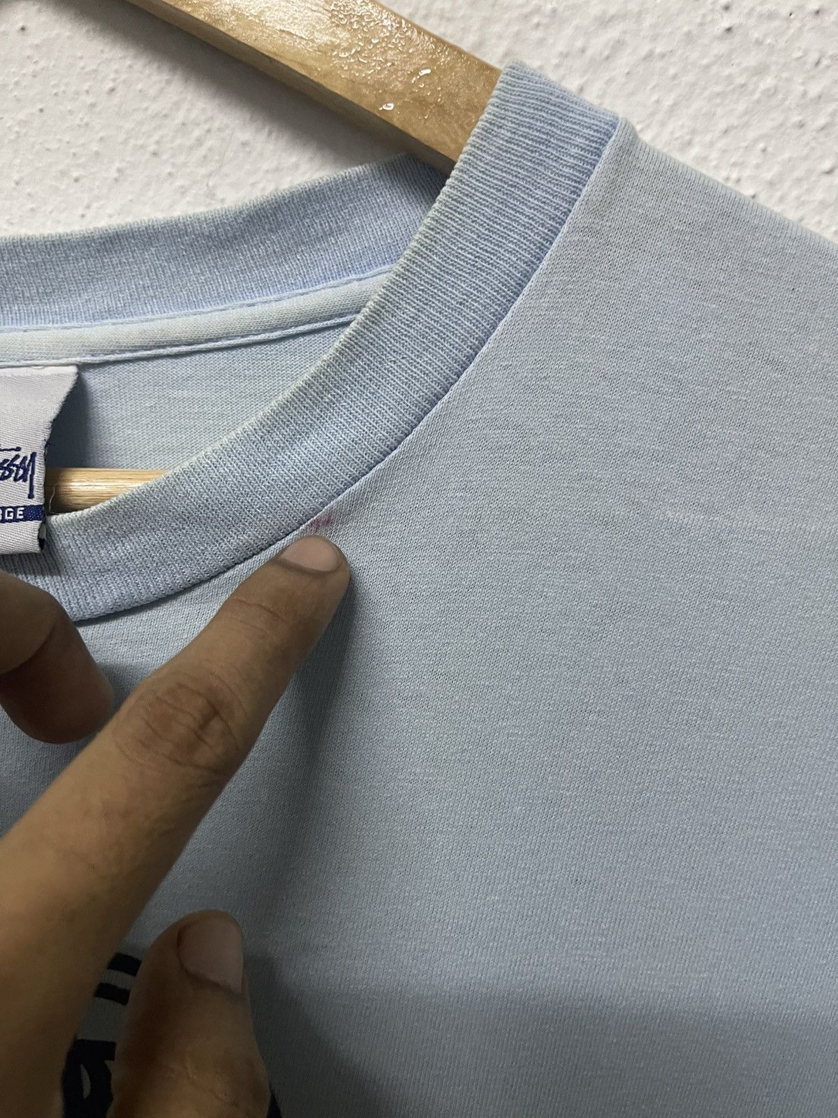 Stussy 90s STUSSY 580INT2 FADED TSHIRT SINGLE STITCH TOP BOTTOM Size US L / EU 52-54 / 3 - 11 Thumbnail