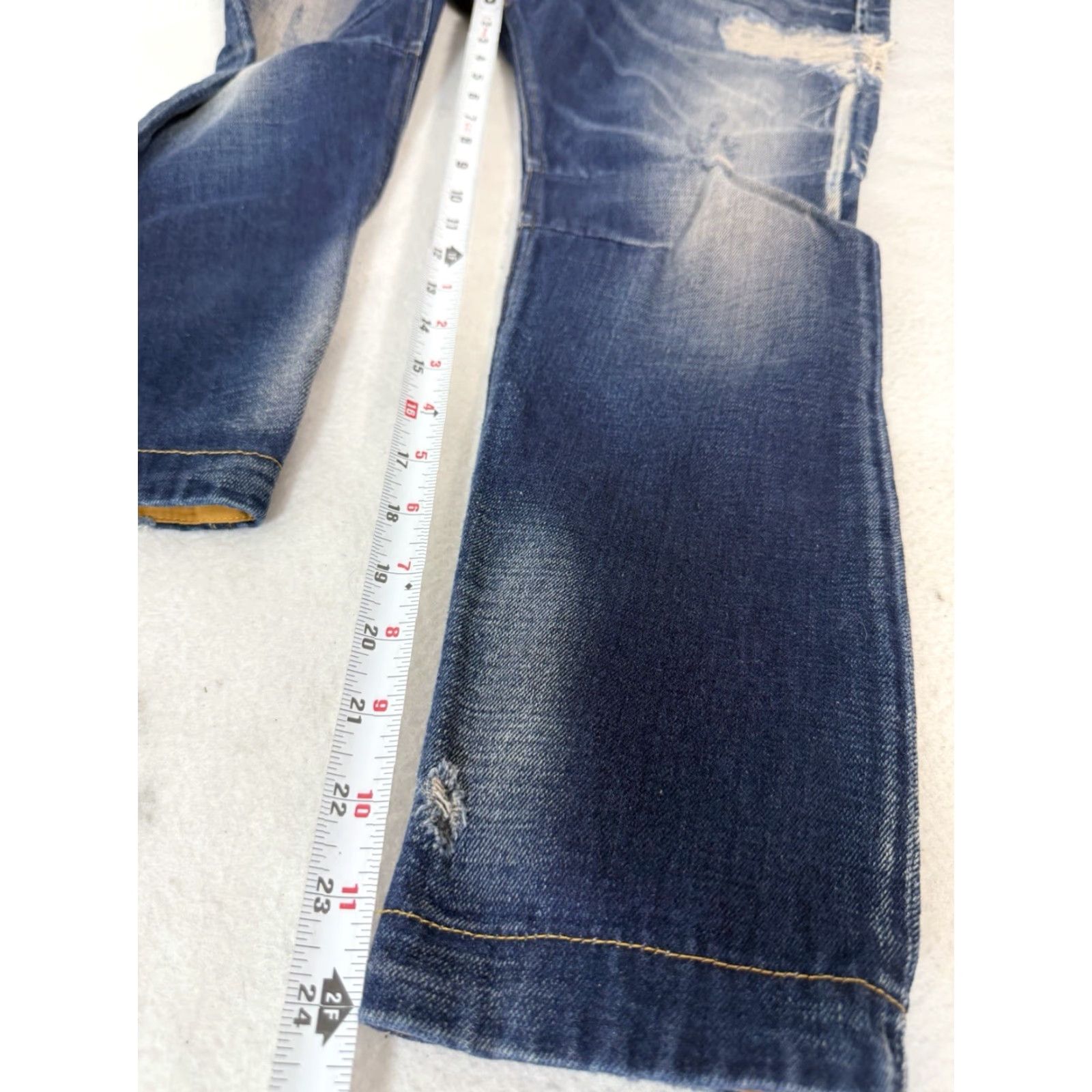 Diesel Diesel Jeans Boyfriend Relaxed Blue Denim Size 25 Womens 24in Inseam 32in L Distressed Bathrooms? Size 42" / US 20 - 5 Thumbnail