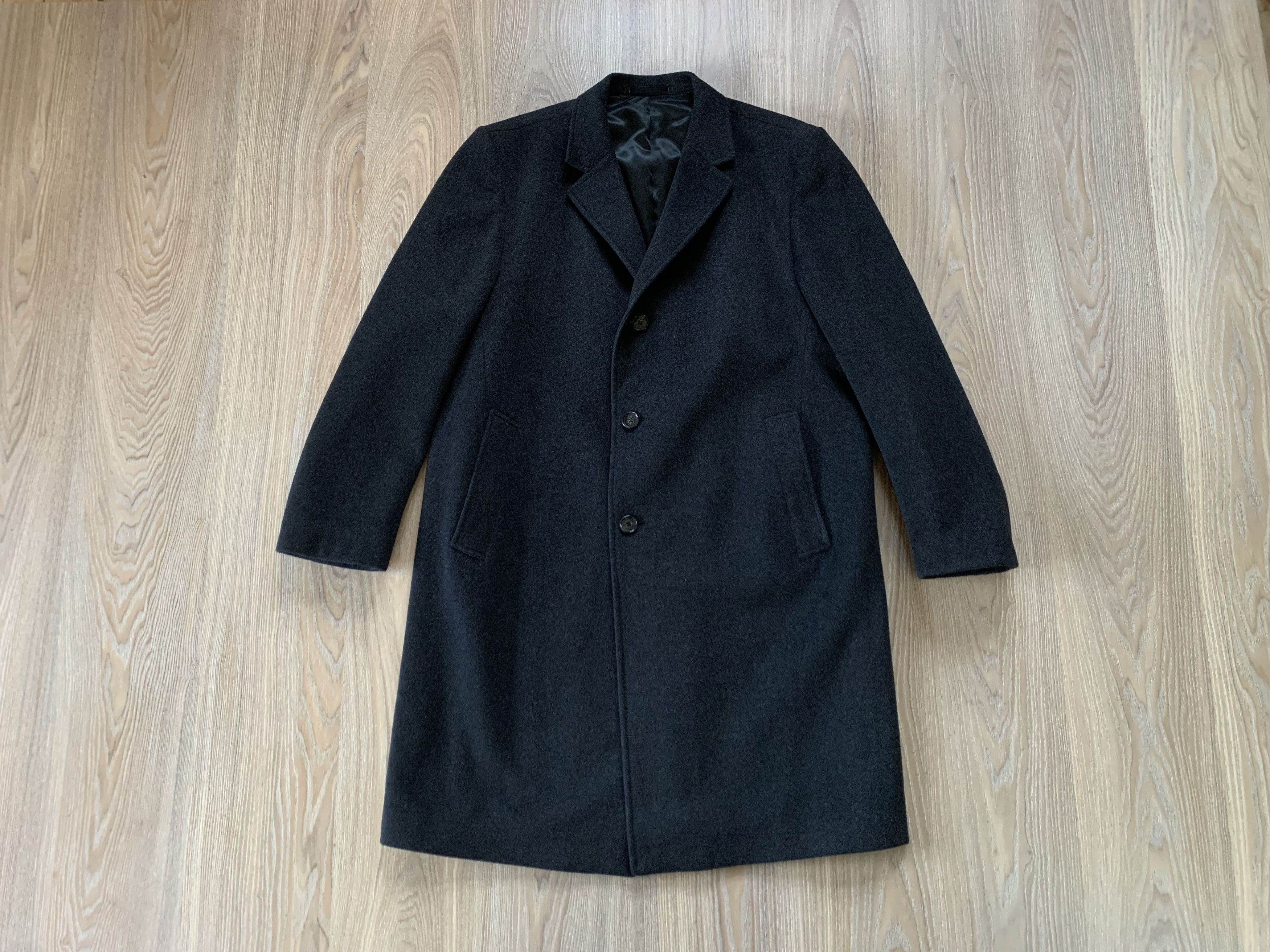 Designer × Vintage Dominique Girod Cashmere Black Heavy Coat Size US XL / EU 56 / 4 - 1 Thumbnail
