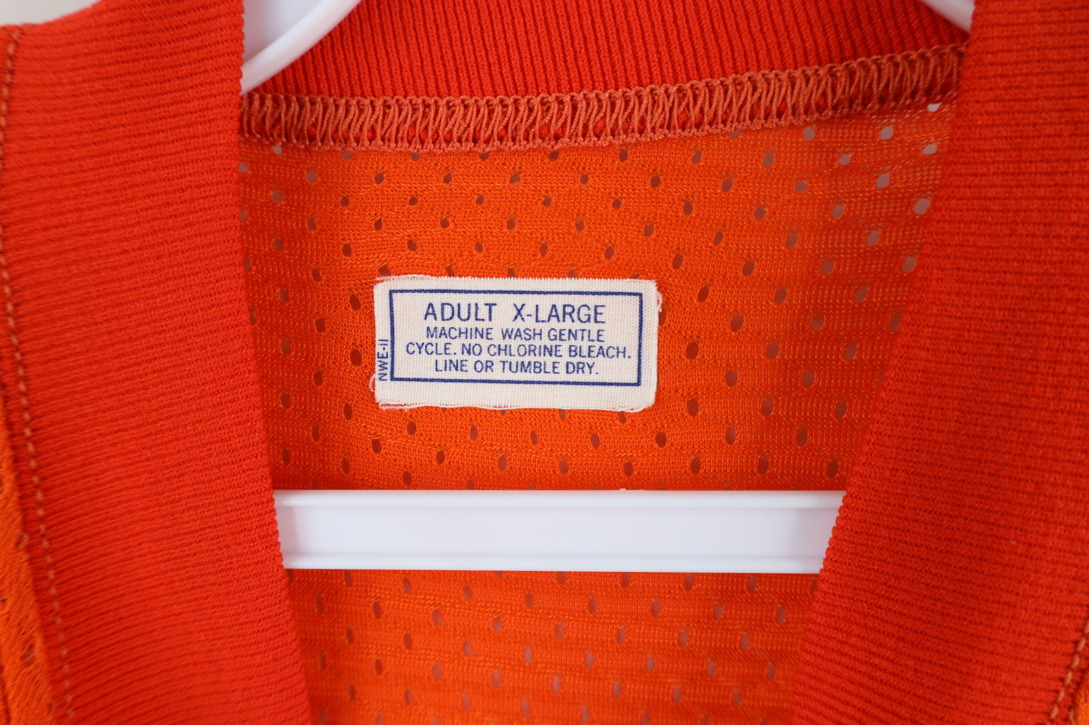 Vintage Vintage 70s Out Basketball Mesh Ringer T-Shirt Orange USA Size US XL / EU 56 / 4 - 6 Thumbnail