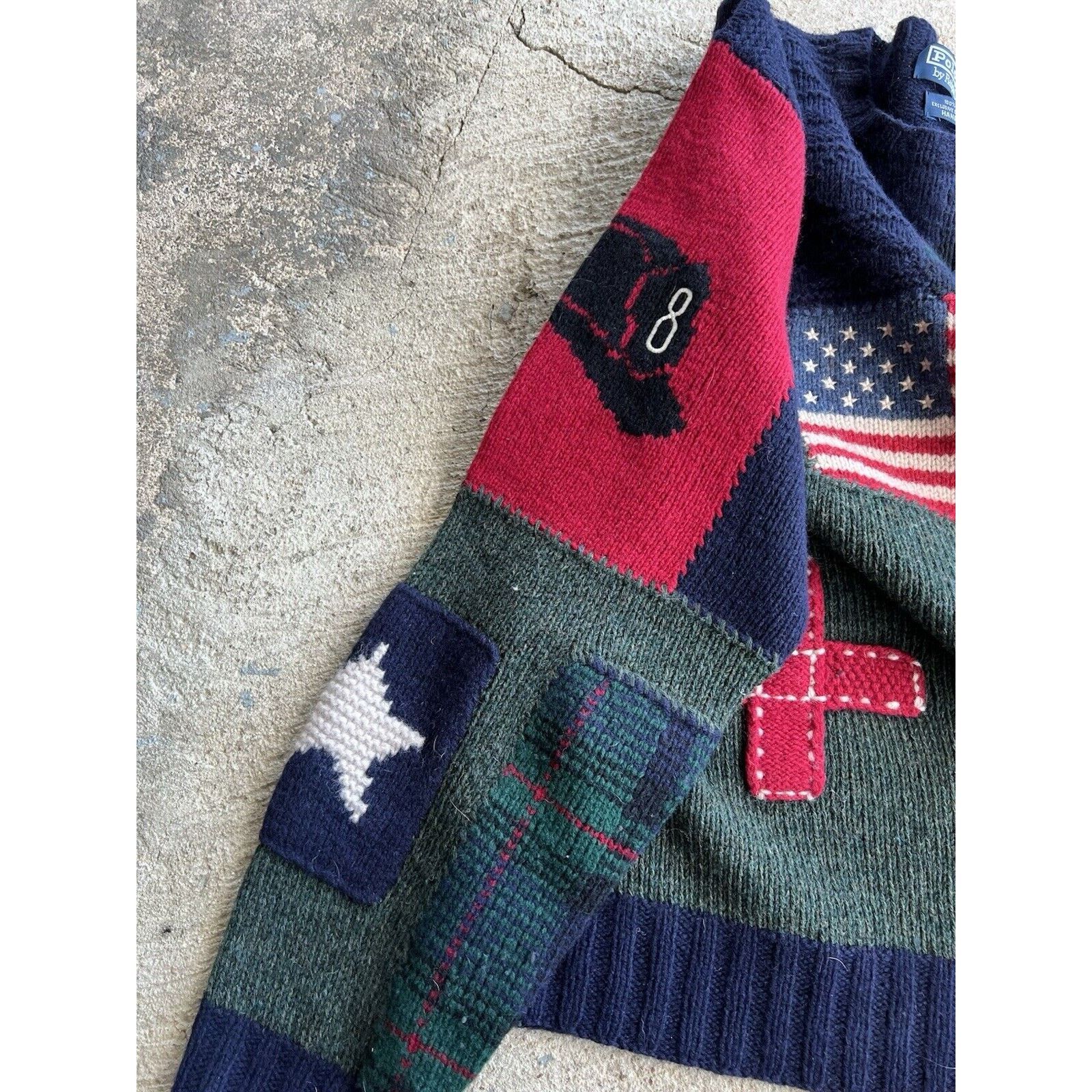 Polo Ralph Lauren Polo Ralph Lauren Sweater Patchwork 9/11 Tribute Flag XL Size US XL / EU 56 / 4 - 5 Thumbnail