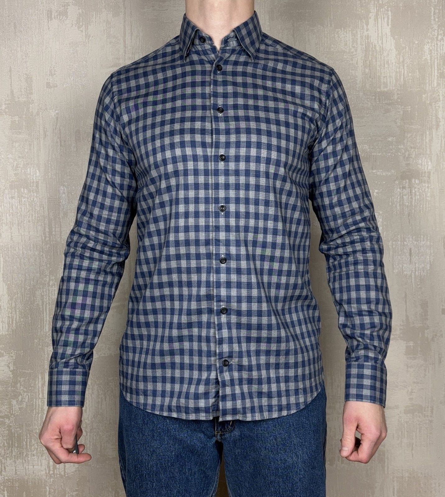 Eton Eton Lightweight Flannel Check Shirt Size L (41 / 16) Size US L / EU 52-54 / 3 - 2 Thumbnail