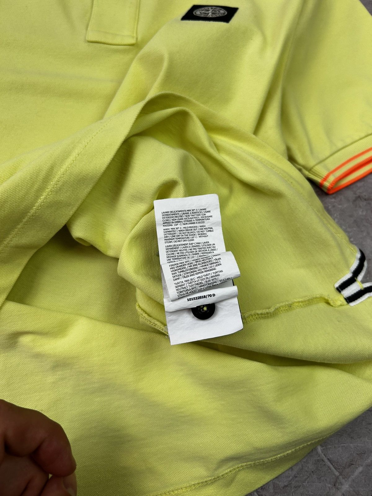 Stone Island Vintage Polo Stone Island Box Logo Tee Yellow T-shirt Size US M / EU 48-50 / 2 - 11 Thumbnail