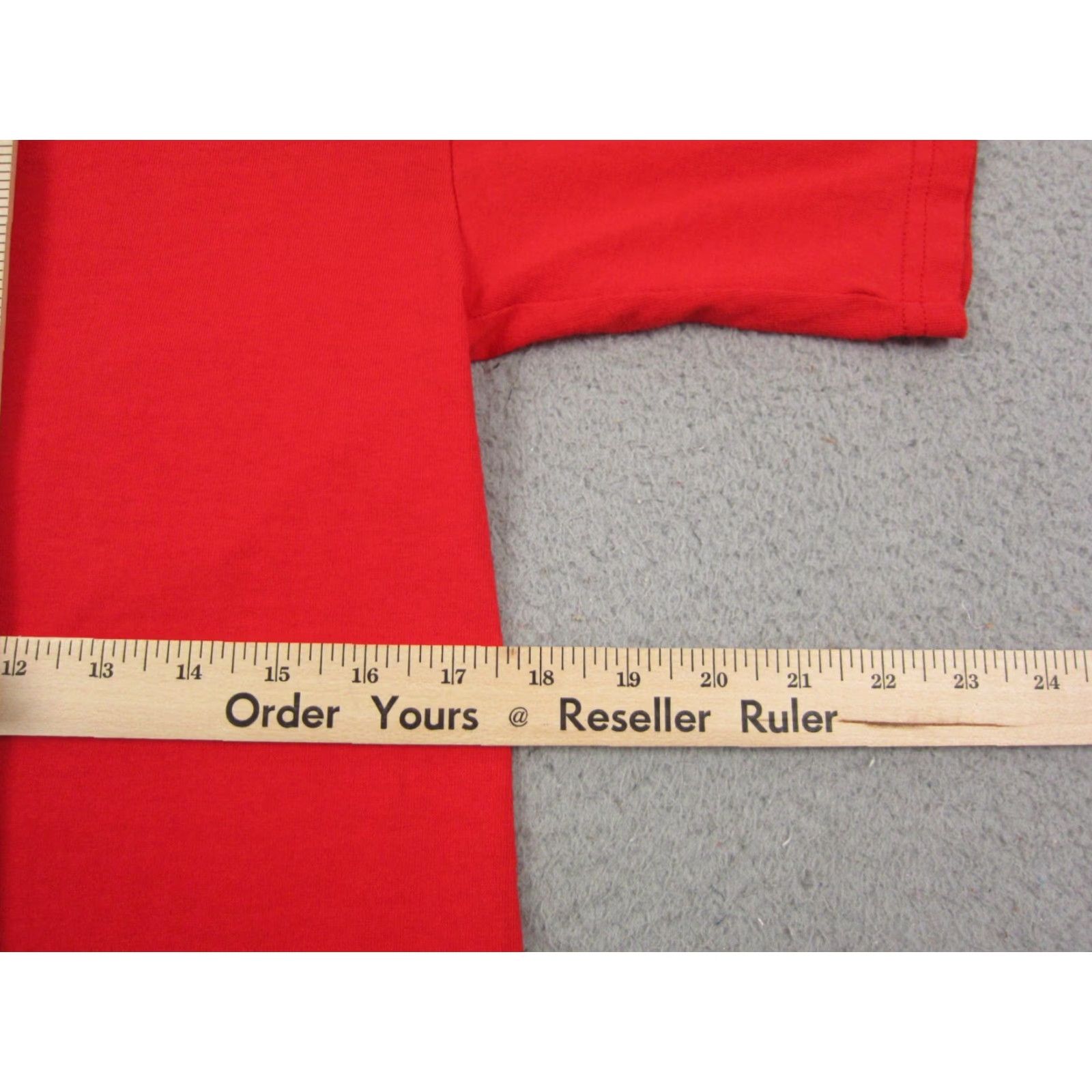 Lee VINTAGE Lee Shirt Womens Small Red Mens 90s Blank Heavyweight Cotton Casual Shirt S Red 80s 90s School Womens Size S / US 4 / IT 40 - 6 Thumbnail