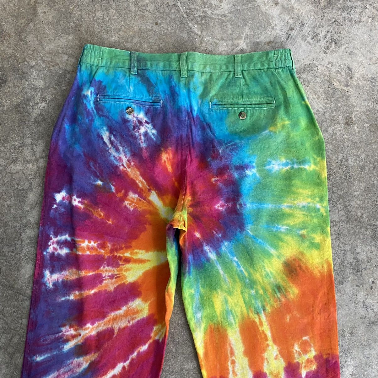L.L. Bean Vintage 1980’s LL Bean Psychedelic Pleated Wide Pants Size US 34 / EU 50 - 13 Thumbnail