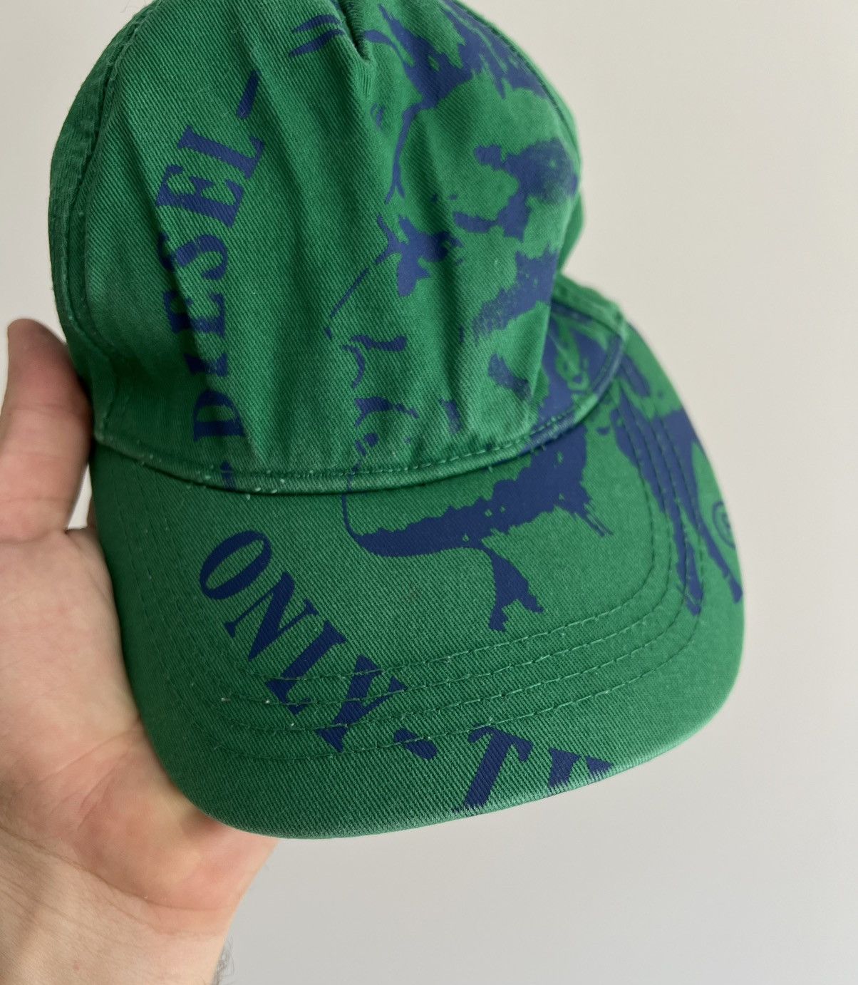 Diesel Diesel Big Logo Green Baseball Cap Size ONE SIZE - 2 Thumbnail
