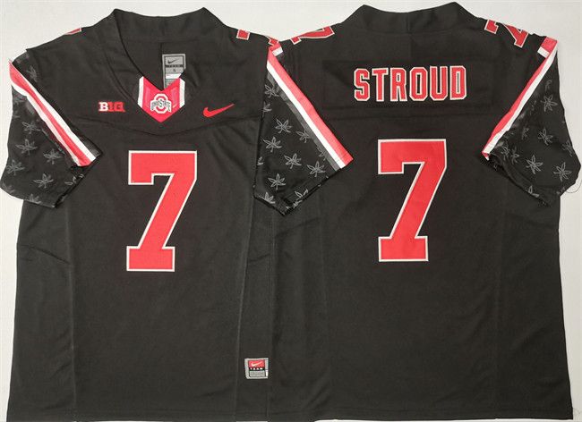 Other Men's Ohio State Buckeyes #7 C.J. Stroud Black 2025 Size US S / EU 44-46 / 1 - 1 Thumbnail