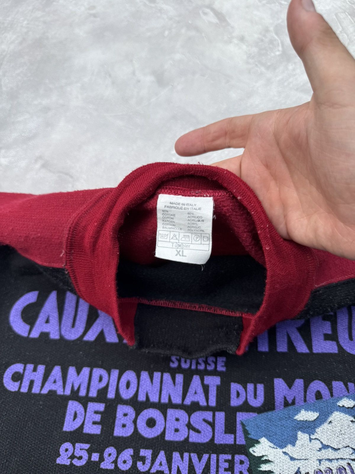 Vintage Vintage 80s Caux Montreux Italy Made Y2k Baggy Sweatshirt Size US XL / EU 56 / 4 - 6 Thumbnail