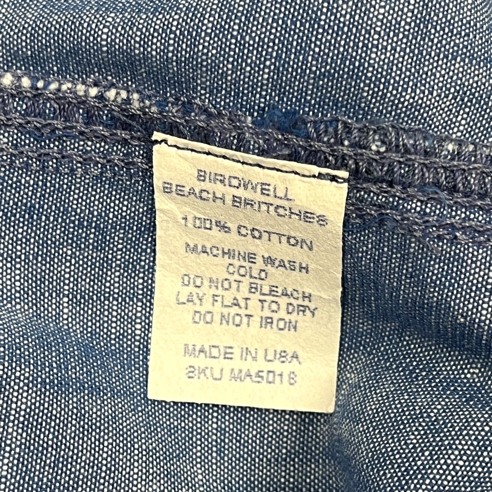 Vintage VINTAGE Birdwell Beach Britches Shirt Mens 3XL Blue Chambray Button-Up Work Vented Button Up Size US XXL / EU 58 / 5 - 4 Thumbnail