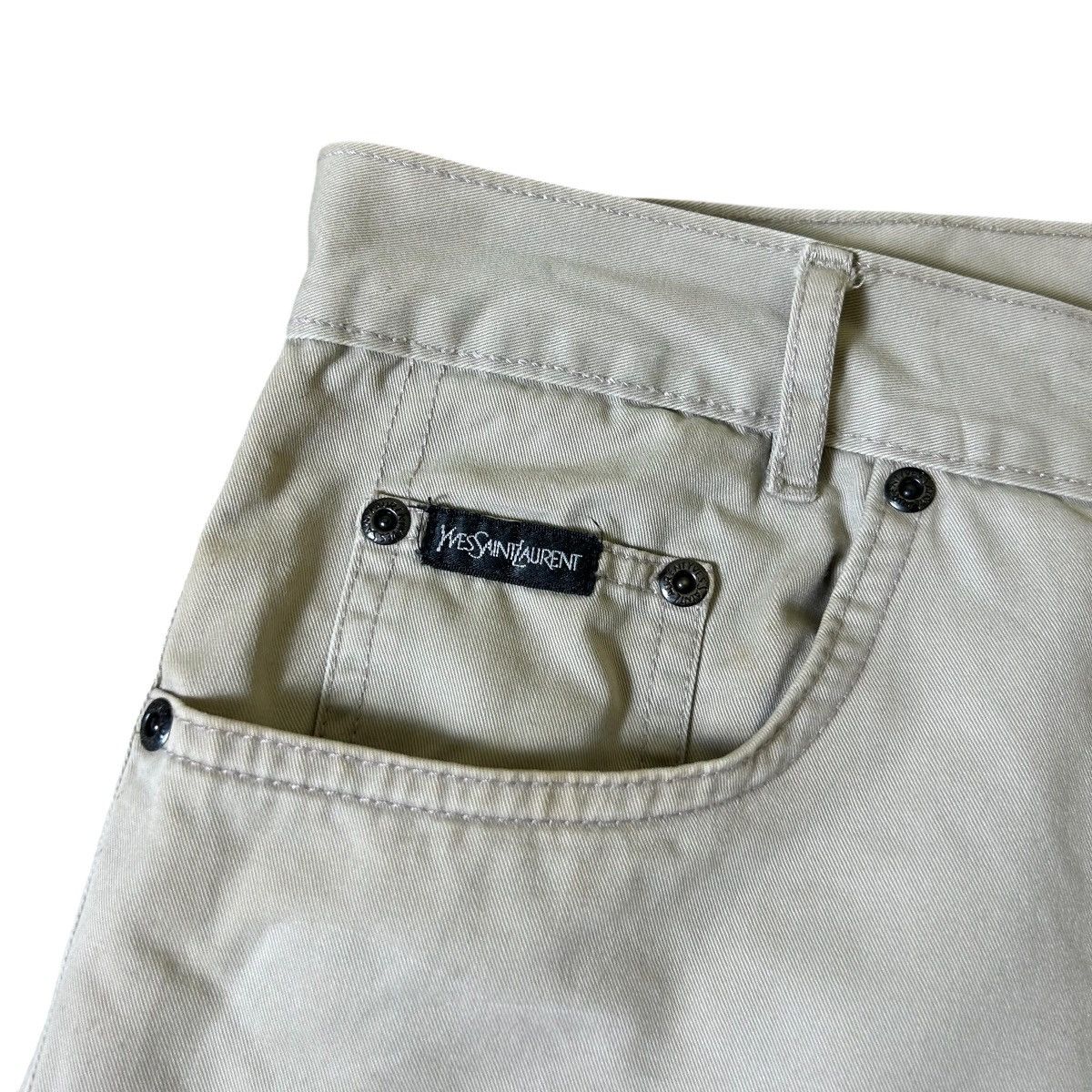Yves Saint Laurent Vintage Yves Saint Laurent Big Logo Pants Size US 37 - 4 Thumbnail