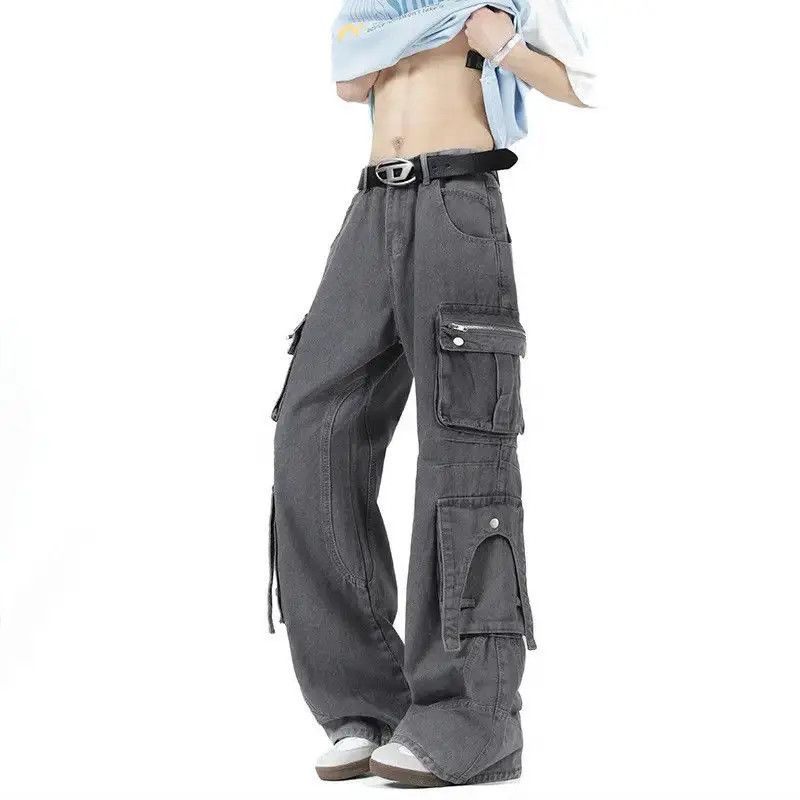 Japanese Brand Loose straight leg casual pocket jeans Size US 32 / EU 48 - 4 Thumbnail