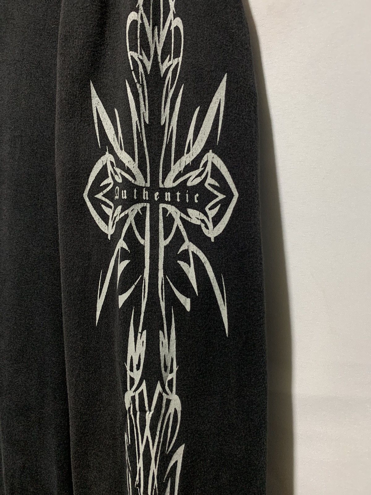 If Six Was Nine Y2k Practical tribal cross dragon double layer gothic shirt Size US L / EU 52-54 / 3 - 4 Thumbnail