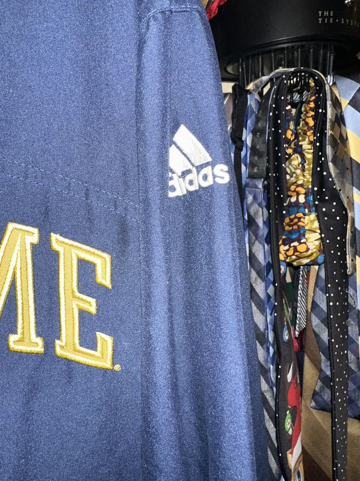 Adidas Note Dame Adidas Windbreaker Size US S / EU 44-46 / 1 - 2 Thumbnail