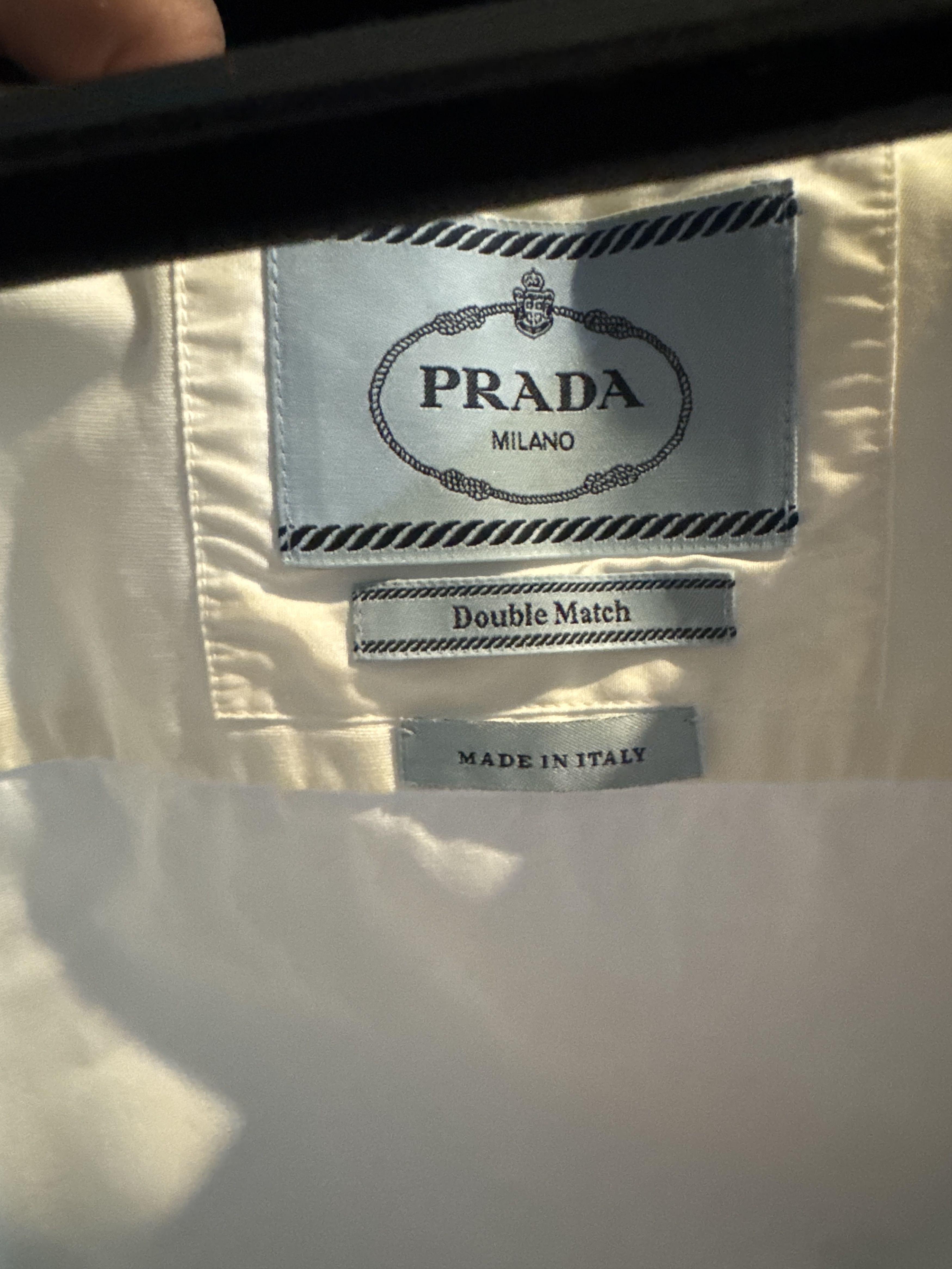 Prada Camica Popeline Future Bianco S Size US S / EU 44-46 / 1 - 4 Thumbnail