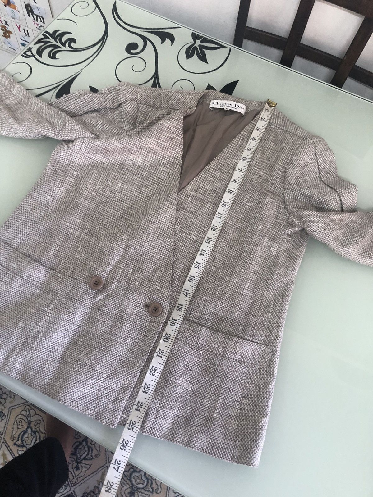 Christian Dior Monsieur Vintage Christian Dior Tweed Cupra Blazer Jacket Size M / US 6-8 / IT 42-44 - 21 Thumbnail