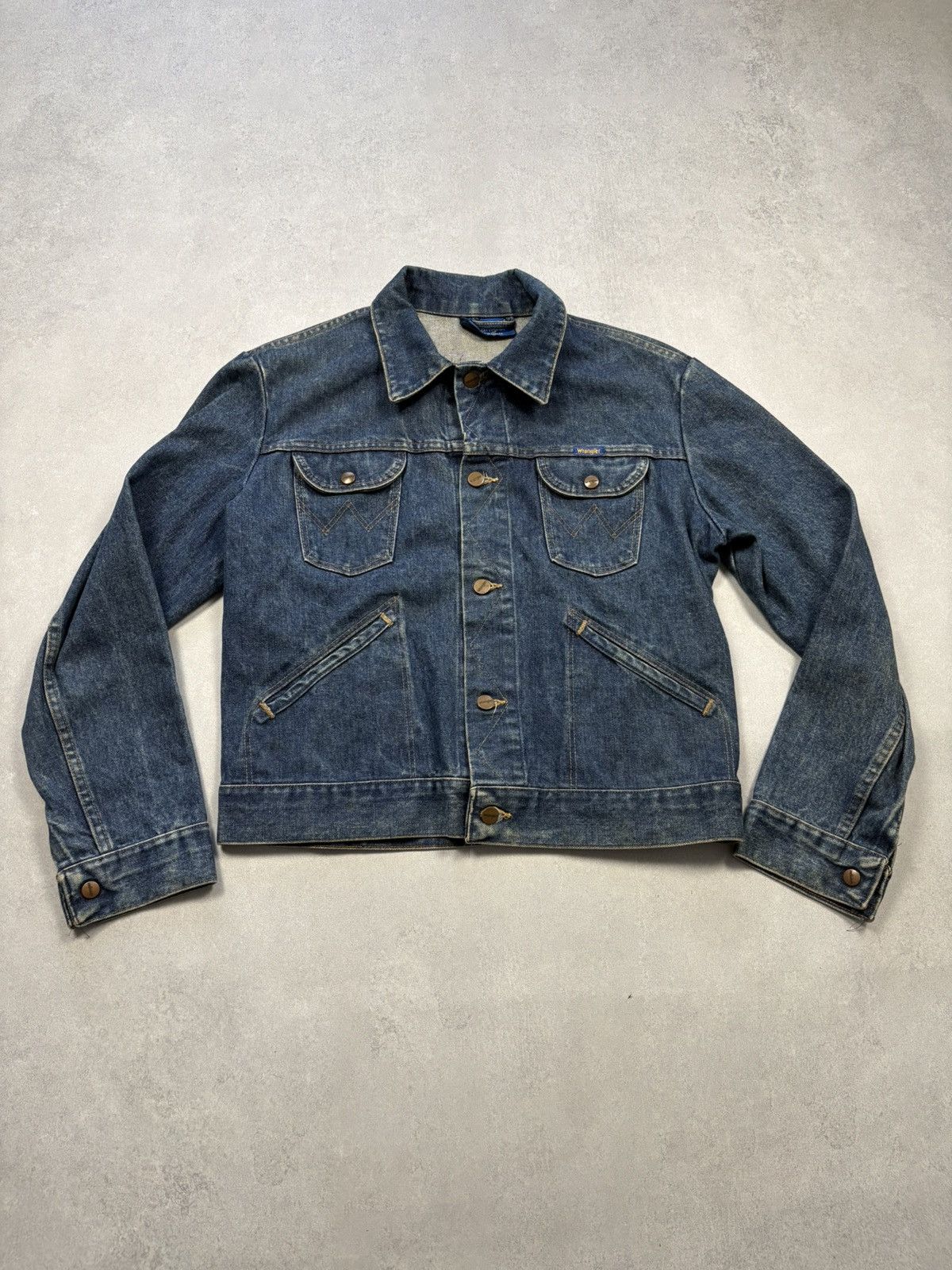Wrangler Vintage Wrangler Denim Jacket Made in Malta 70s 80s Tracker Size US M / EU 48-50 / 2 - 1 Thumbnail
