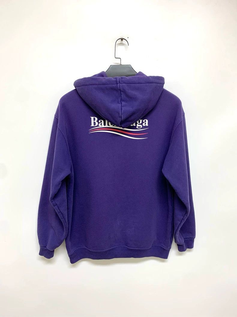 Balenciaga Balenciaga Purple Hoodie Size S-2506 Size S / US 4 / IT 40 - 2 Thumbnail
