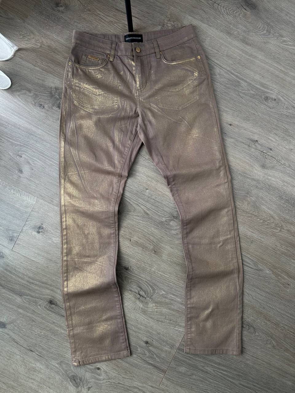 Vintage × Zadig & Voltaire Vintage Zadig&Voltaire Deluxe Gold Womens Pants Size 30" / US 8 / IT 44 - 2 Thumbnail