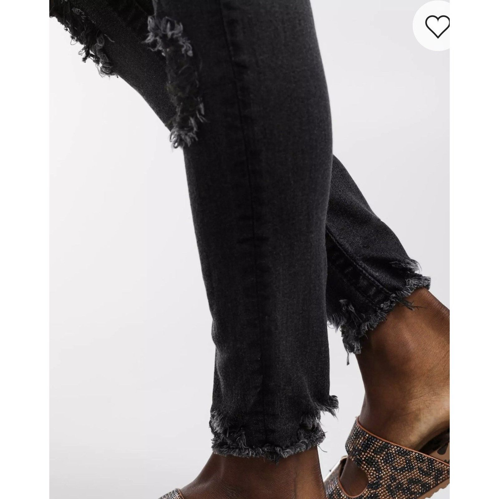 Miss Me Miss Me Denim Distressed Black Mid Rise Ankle Skinny Jeans Size 28" / US 6 / IT 42 - 7 Thumbnail